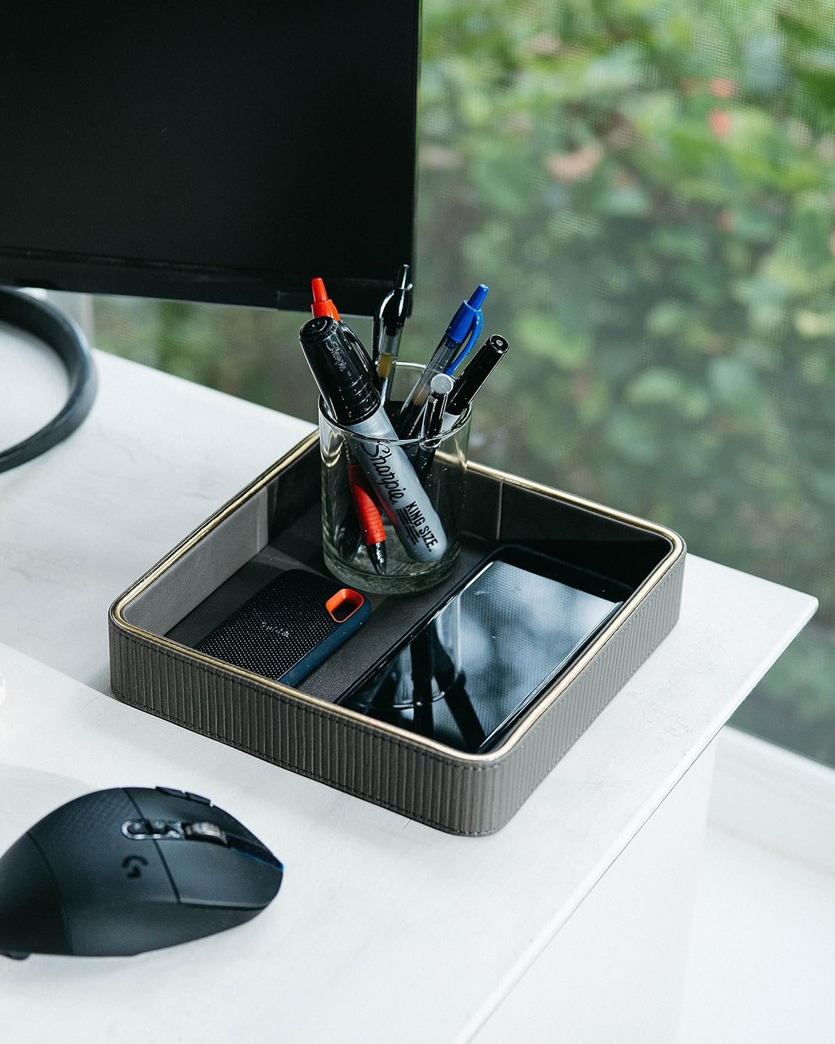 Key Basket EDC Tray / Gray / 8 x 8 x 1.8