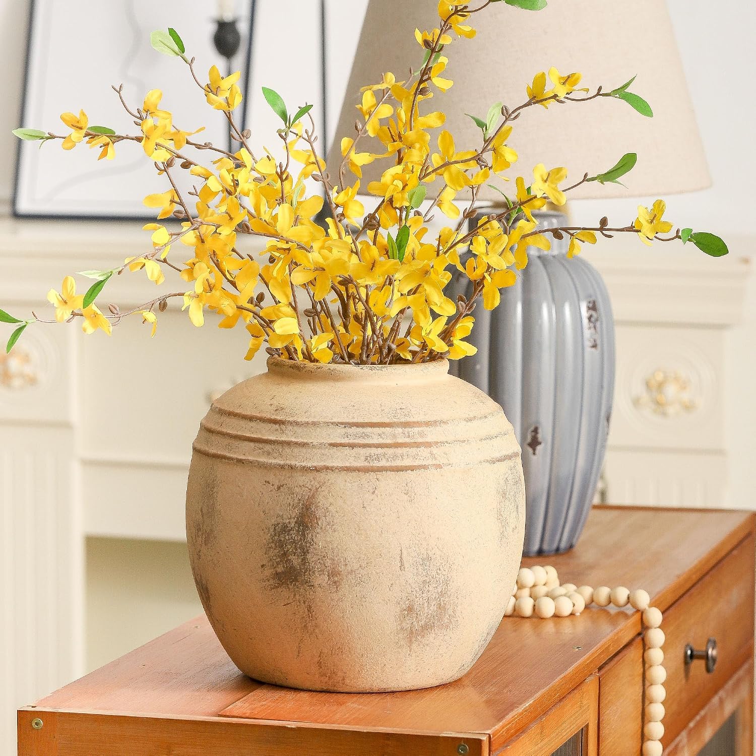 Ceramic Flower Vase / 101-8.6in / 8.66 Inch
