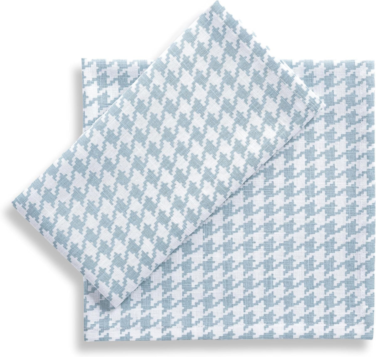 FINGERCRAFT Cloth Napkins Set of 12, 100% Cotton, 20x20 Inch, Dusty Blue | Mitered corner, washable, soft, absorbent