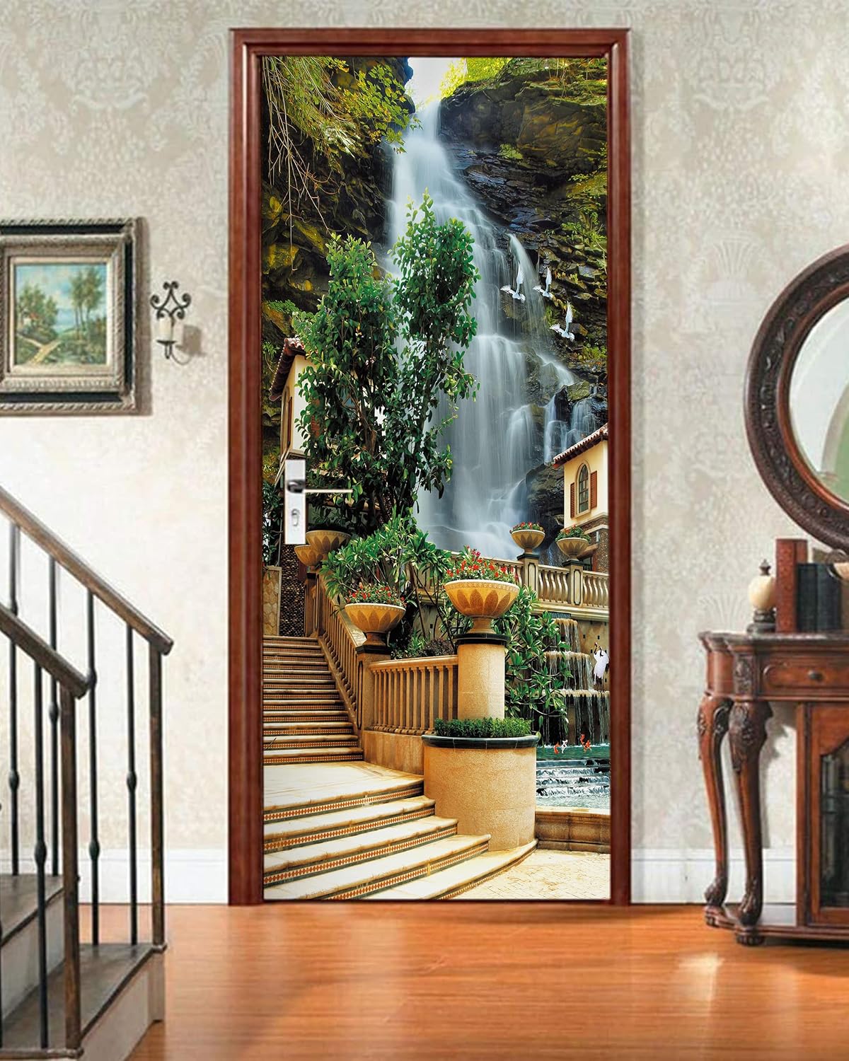Removable Self-Adhesive Waterfall Wallpaper / 30.3 x 78.7 / Mt1080