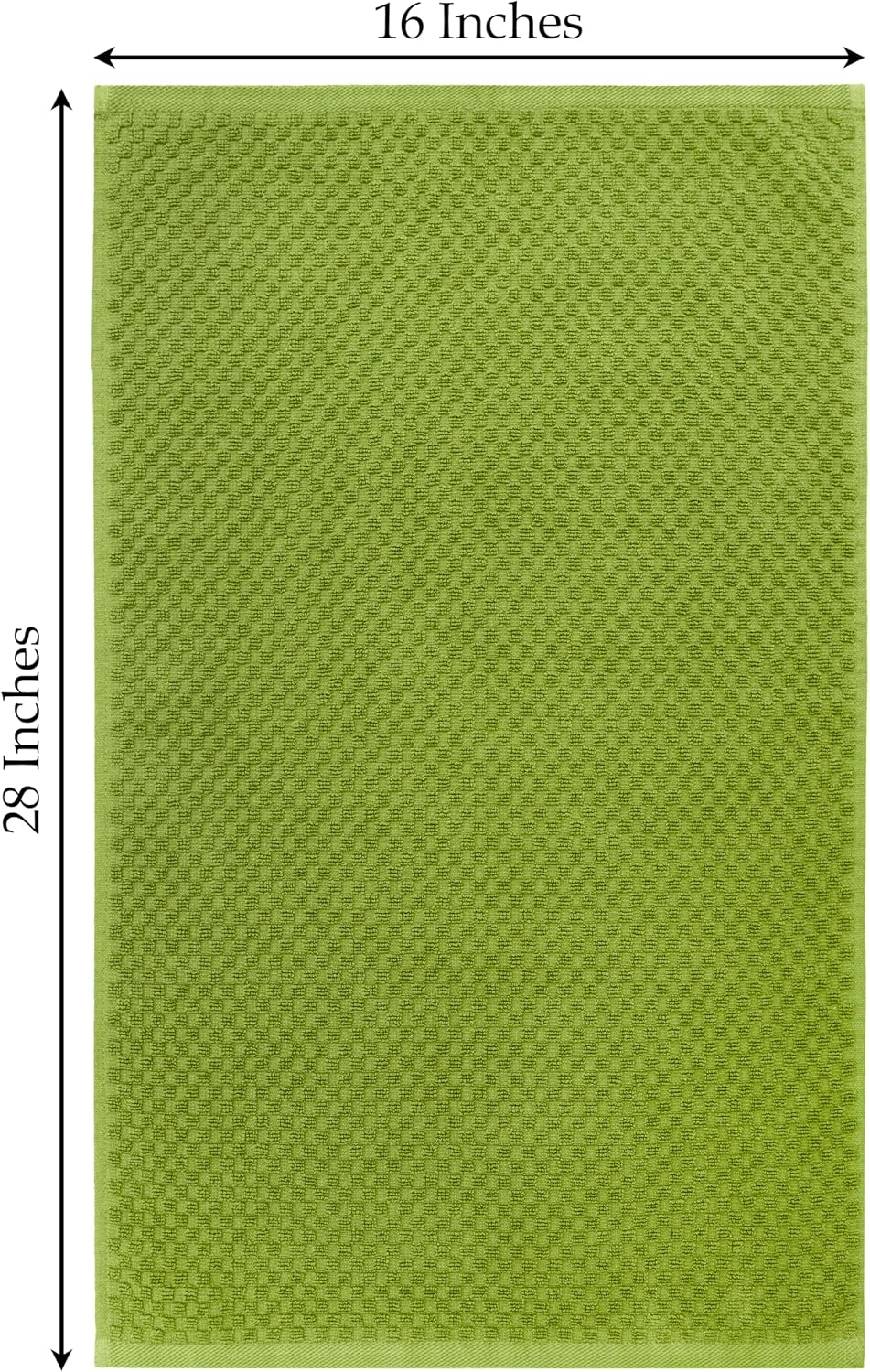 COTTON CRAFT Amazing Kitchen Towels - 8 Pack 100% Cotton Waffle Terry Towel | Teal, Orange, Red, Green - 16x28 Euro