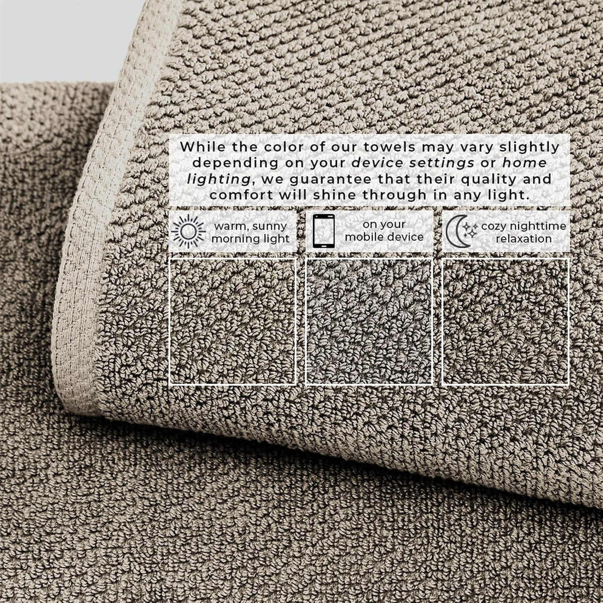 Great Bay Home 100% Cotton 6 Piece Bath Sheet Set - Absorbent, Quick-Drying, Durable Bath Towels for Bathroom Decor