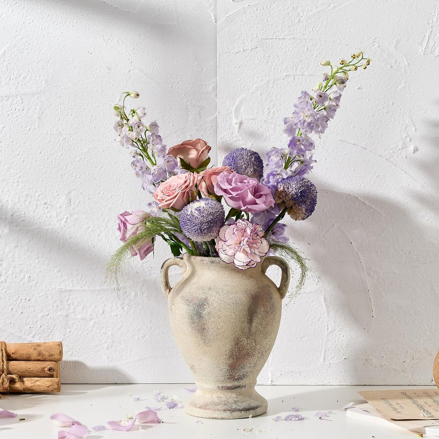 Farmhouse Terracotta Vase / Natural Brown- 8.46 / 8.46 Inch