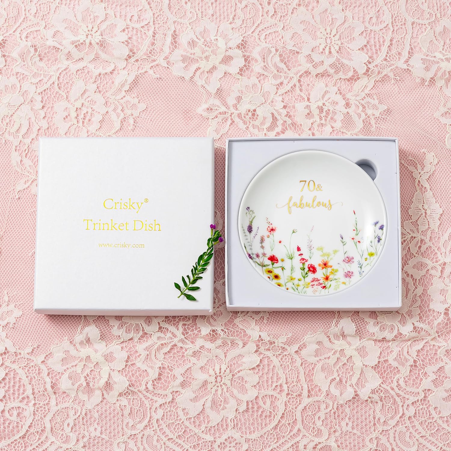 70 Fabulous Jewelry Ring Dish for Women 70th Birthday Gifts Idea for 70 Year / Birthday 70 Fabulous