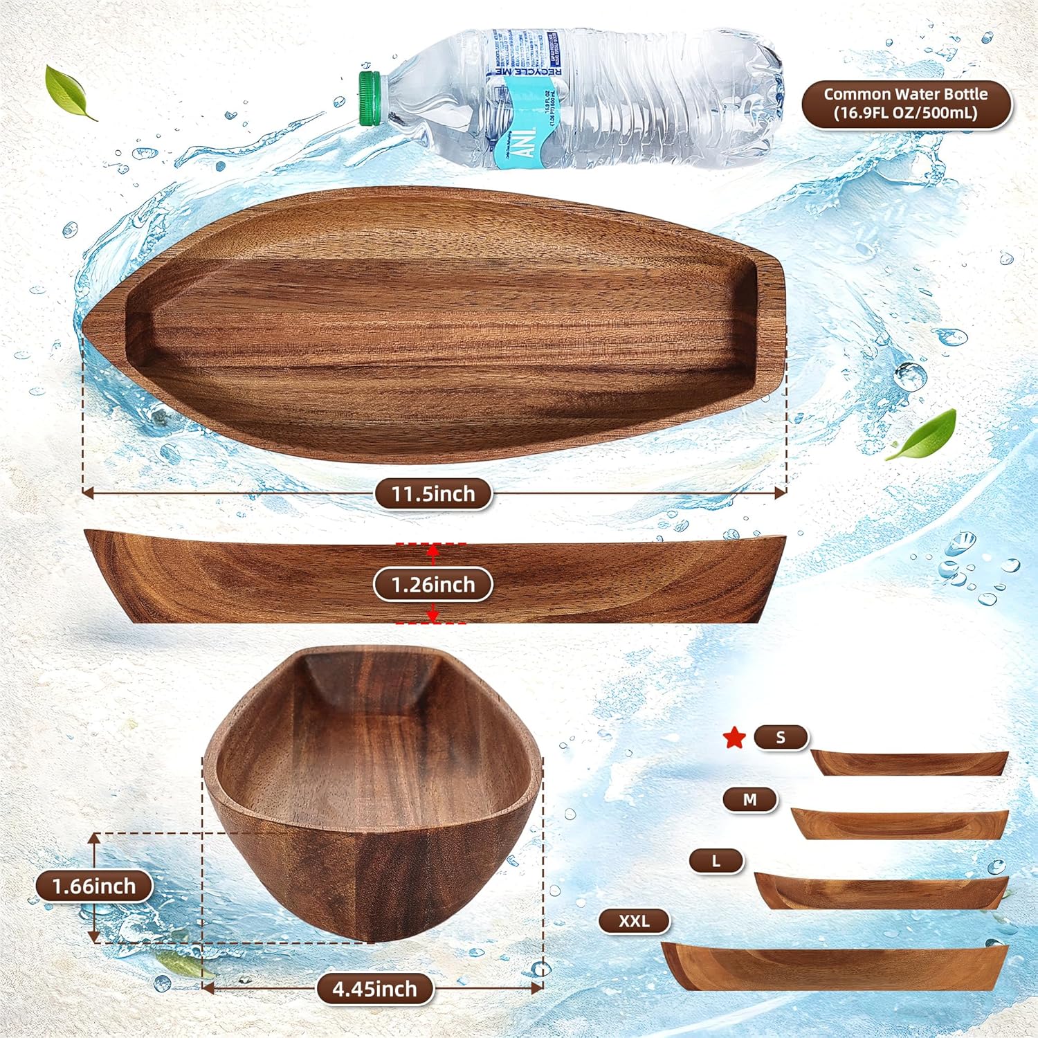 Lucky Boat Serving Tray / 11.5 x 4.5 x 1.7