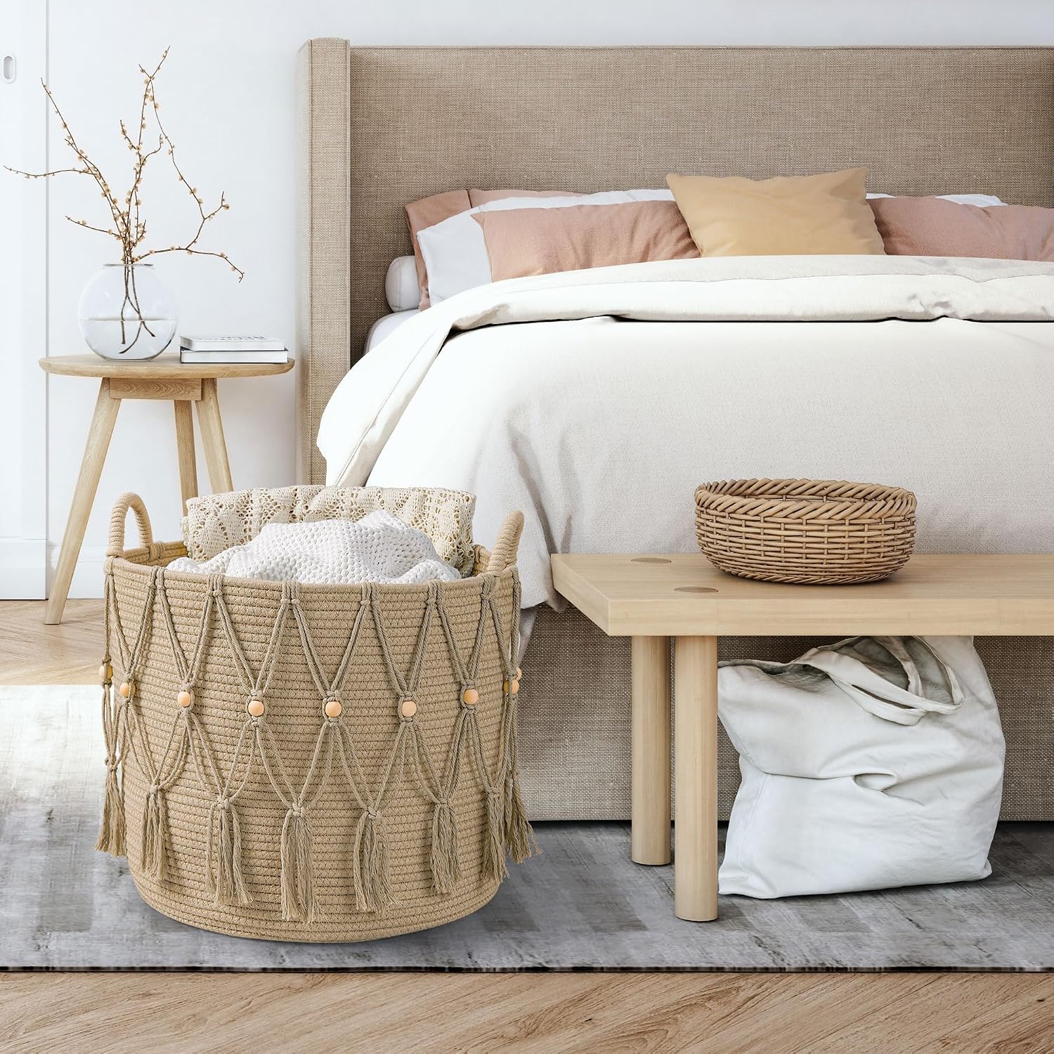 Blanket Basket / Beige