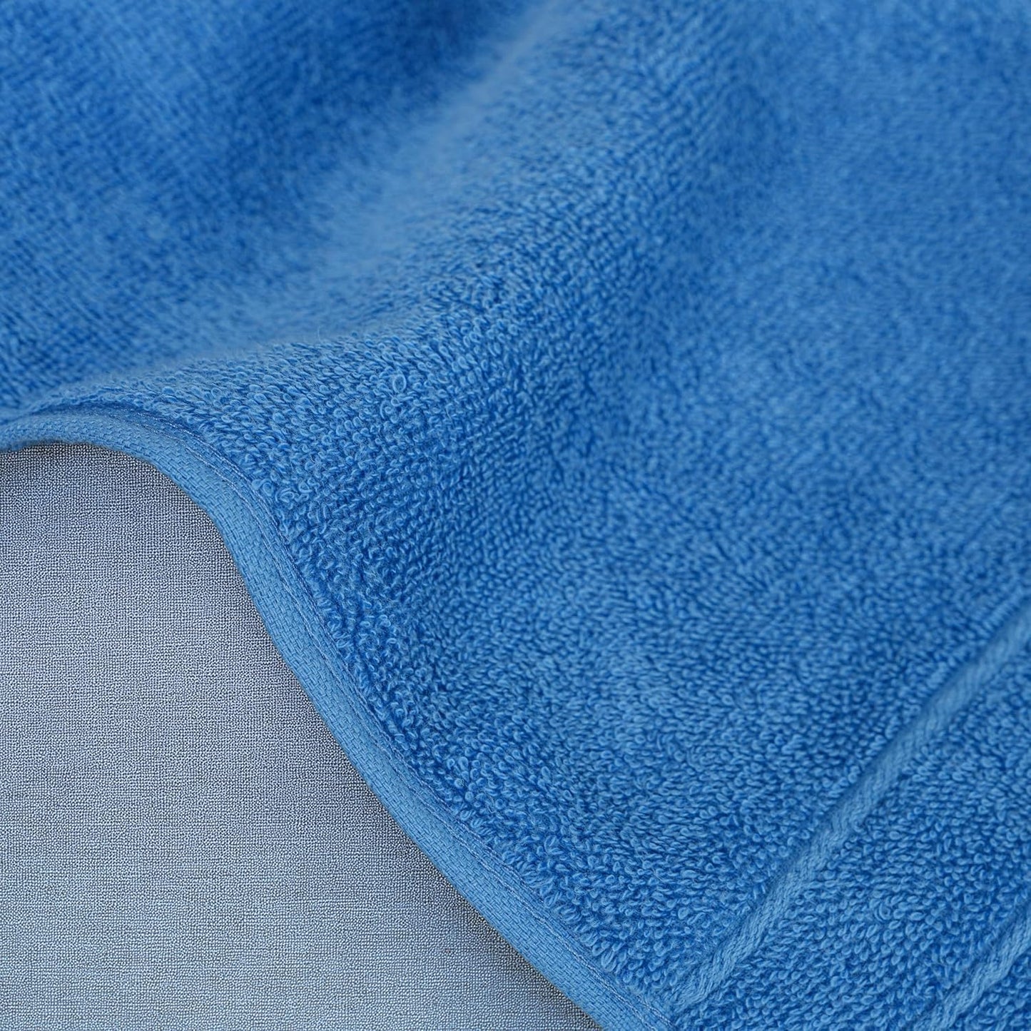 6 Piece Hand Towels Set 16 x 28 Inches, Blue | 100% Cotton, Lighter Weight, Quick to Dry, 16 x 28 Inches, Super Soft &