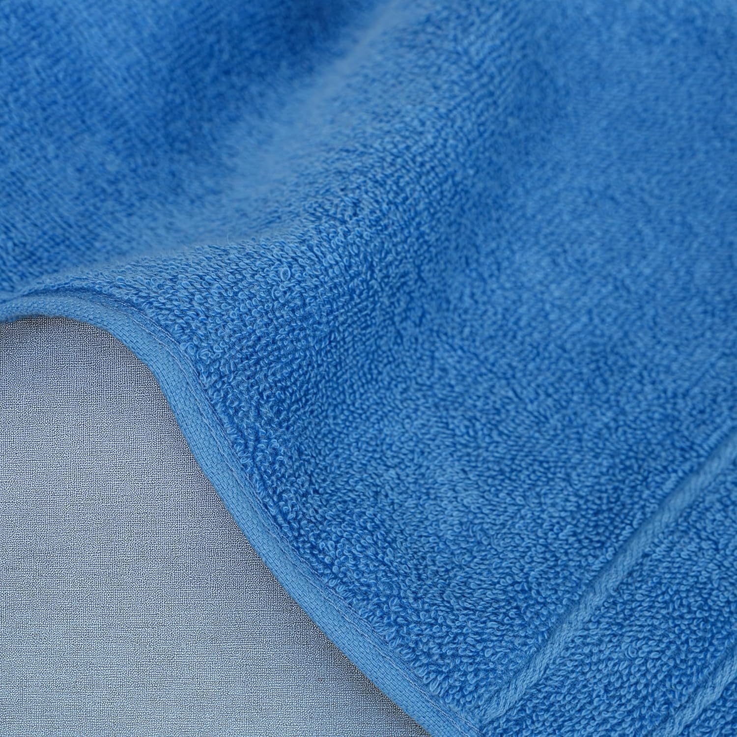 6 Piece Hand Towels Set 16 x 28 Inches, Blue | 100% Cotton, Lighter Weight, Quick to Dry, 16 x 28 Inches, Super Soft &