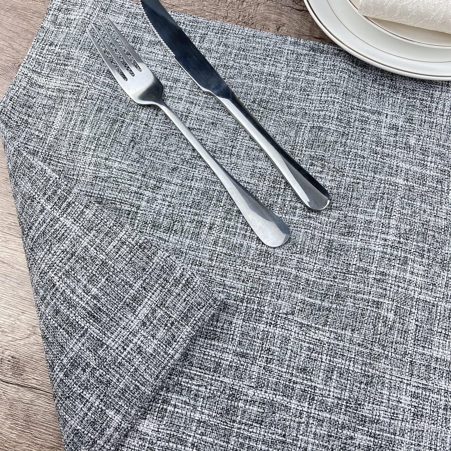 Weabetfu Cloth Placemats Set of 6 Heat Resistant Dining Table Placemmats | Cotton Linen Machine Washable Kitchen Table