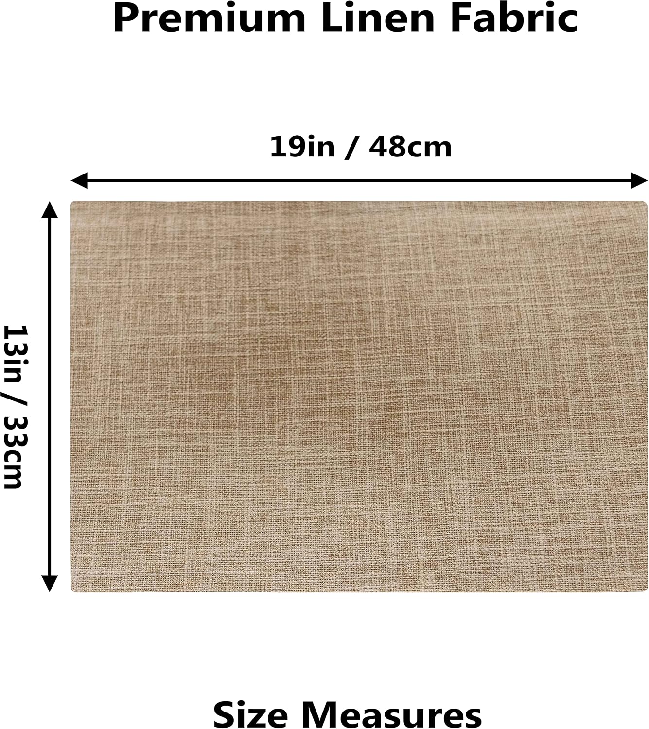 Home Brilliant Linen Place Mats Set of 6 Heat Resistant Dining Table Place Mats Cloth Placemats Kitchen Table Mats