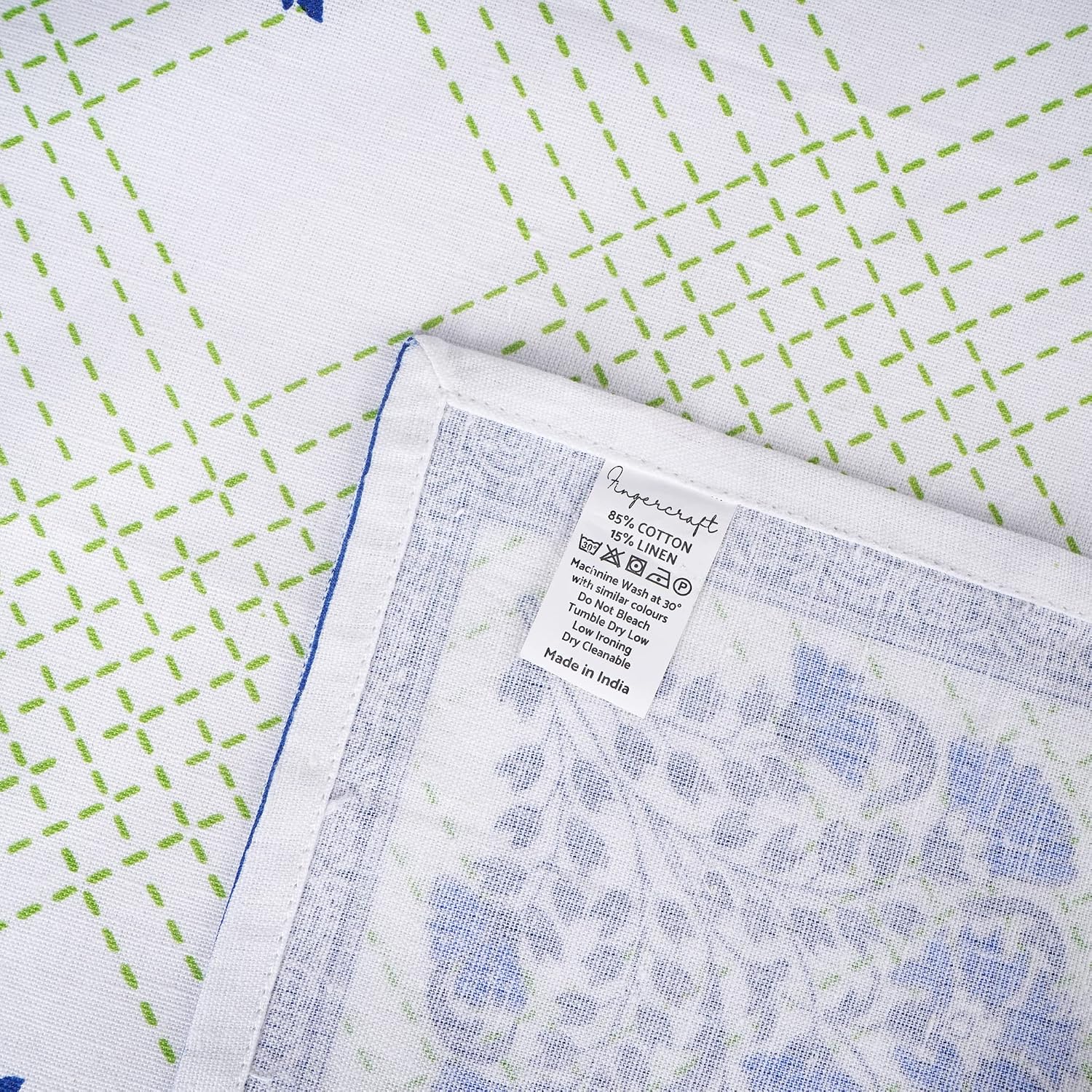 FINGERCRAFT Cloth Napkins Set of 12 Cotton Linen, 20x20 Inch, Mesh Banquet | Mitered corner, washable, soft, absorbent