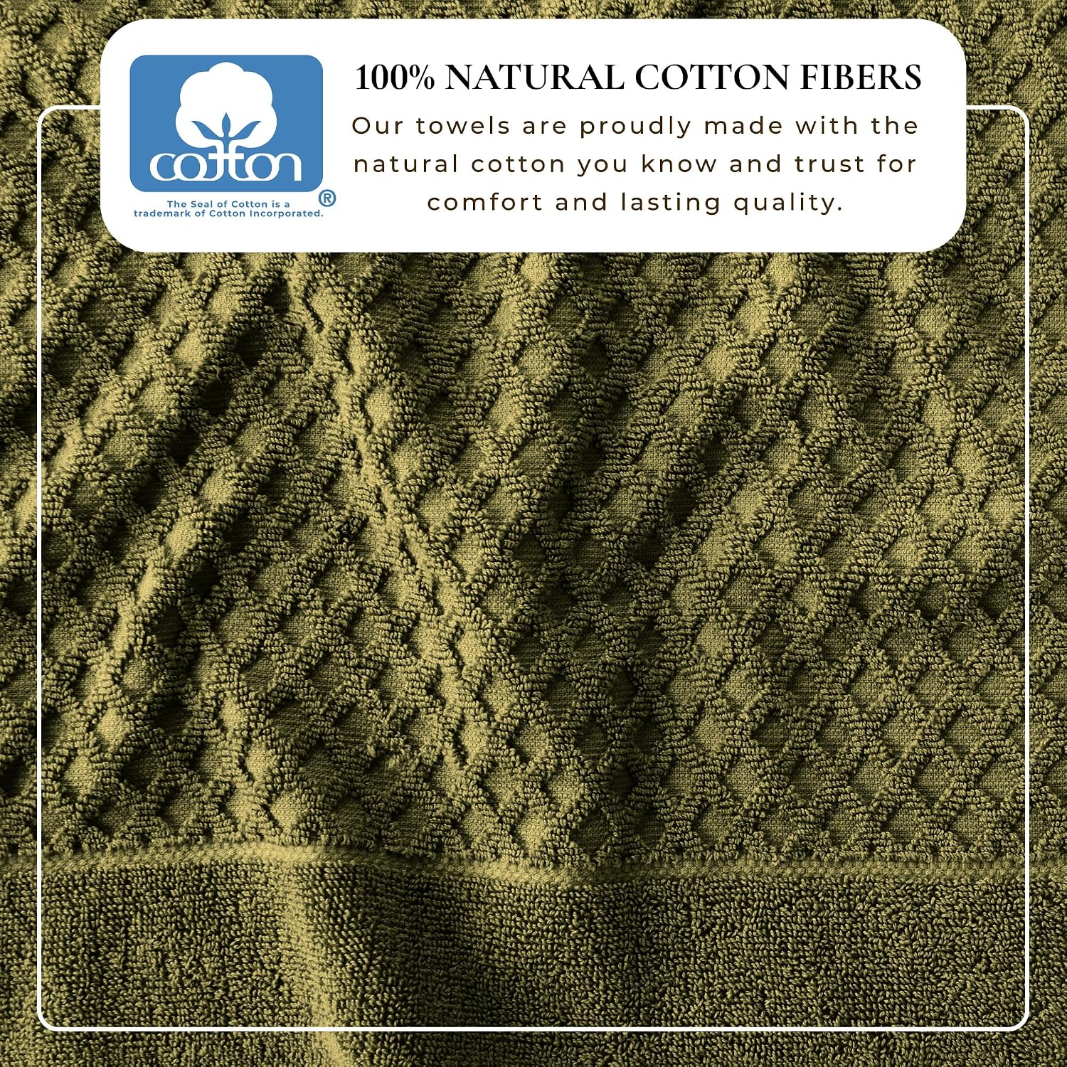 Great Bay Home Bath Towels - 100% Cotton 4 Pack 54x27 Bath Towel Set - Absorbent, Durable, Quick-Dry Towels for