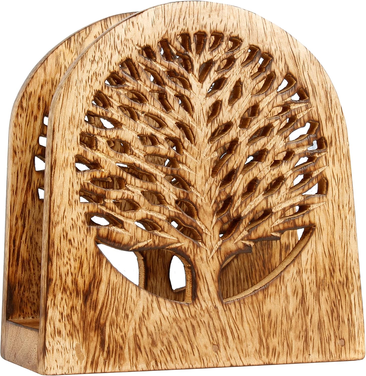 Wooden Upright Napkin Holders / White