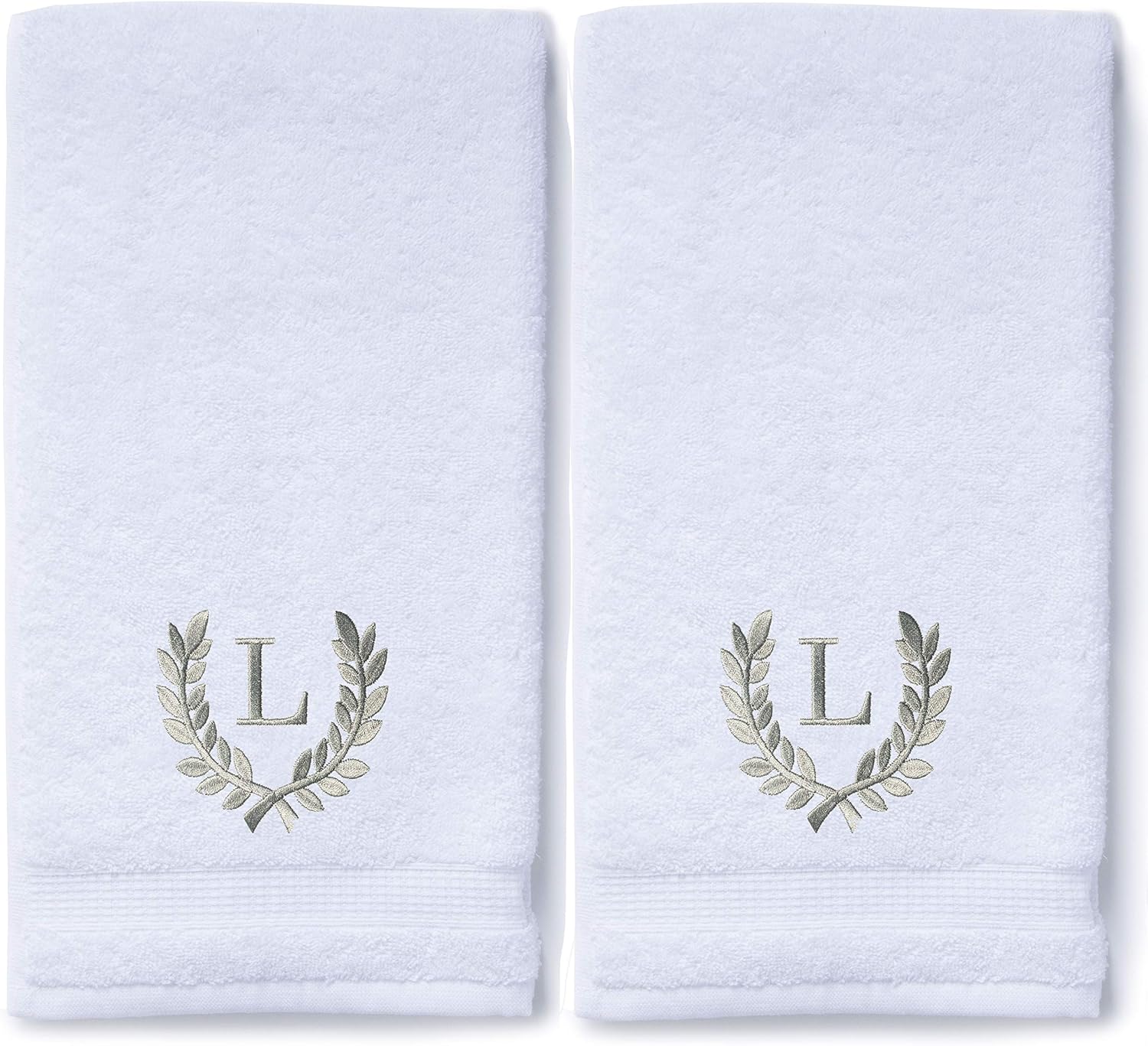 Decorative and Monogrammed Hand Towels for Bathroom Kitchen Makeup | Personalized Gift for Wedding-Bridal | Roman Font