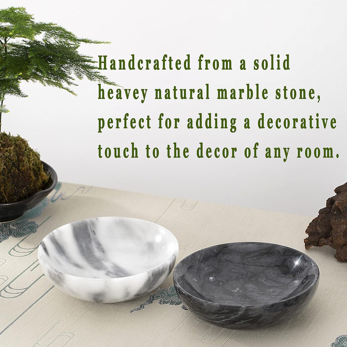 Mini Decorative Bowls / White&grey / 4.72 Inch