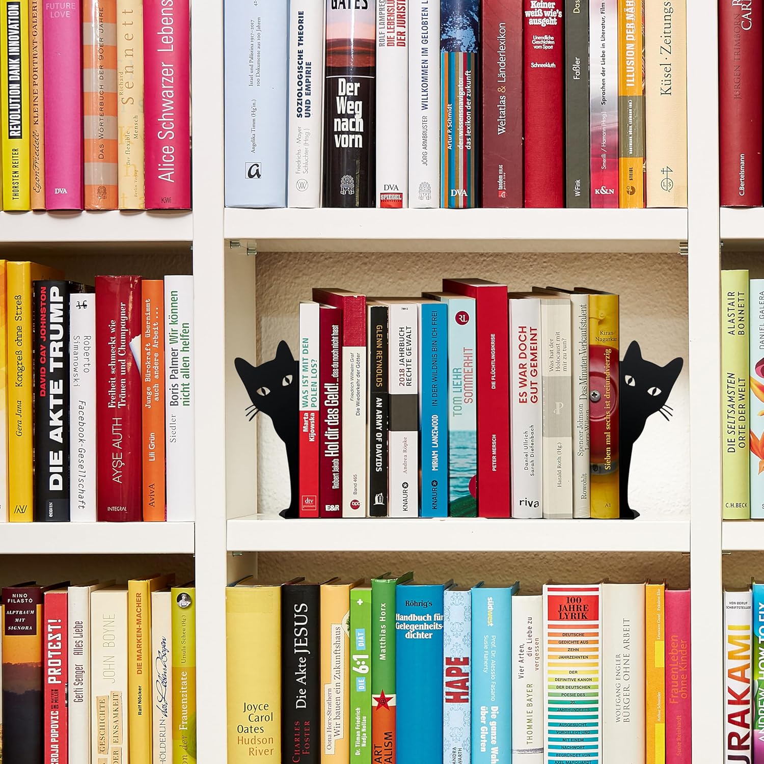 Peeping Cat Metal Bookends Cat Book Ends