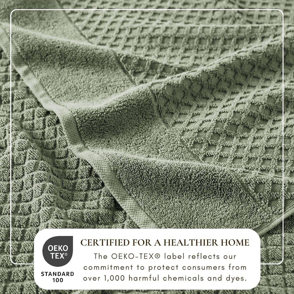 Great Bay Home Oversized Bath Sheets - 100% Cotton 2 Pack 68x35 Extra Large Towel - Absorbent, Durable, Quick-Dry