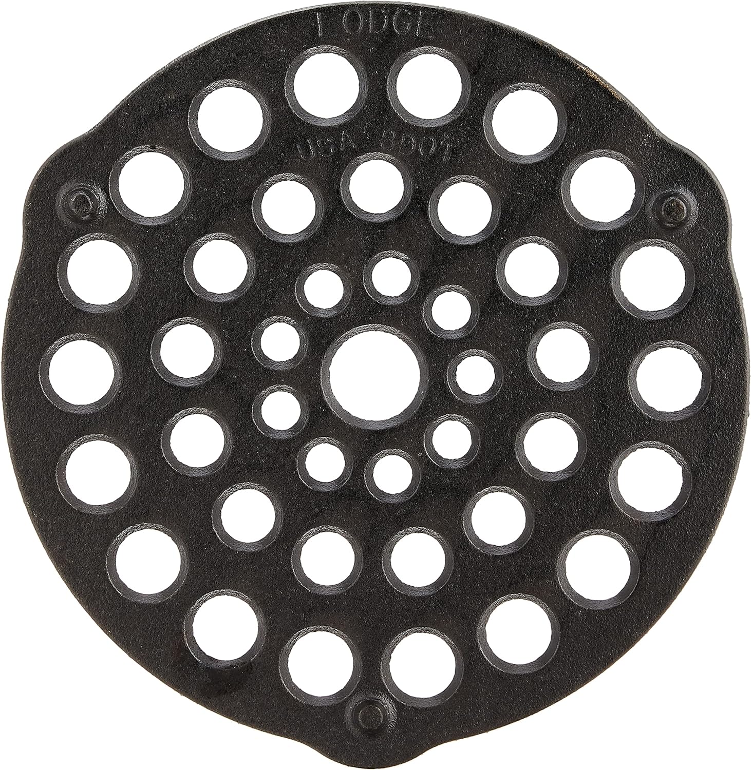 Lodge Cast Iron Meat Rack and Trivet, Pre-Seasoned, 8 Inches | Cast Iron Rack & Trivet for Roasting Meats, Elevating