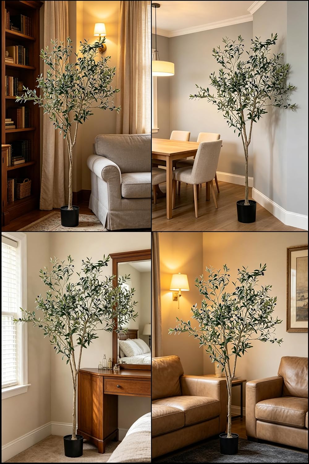 Faux Silk Plant Fake Trees / 6ft / 6 Inch