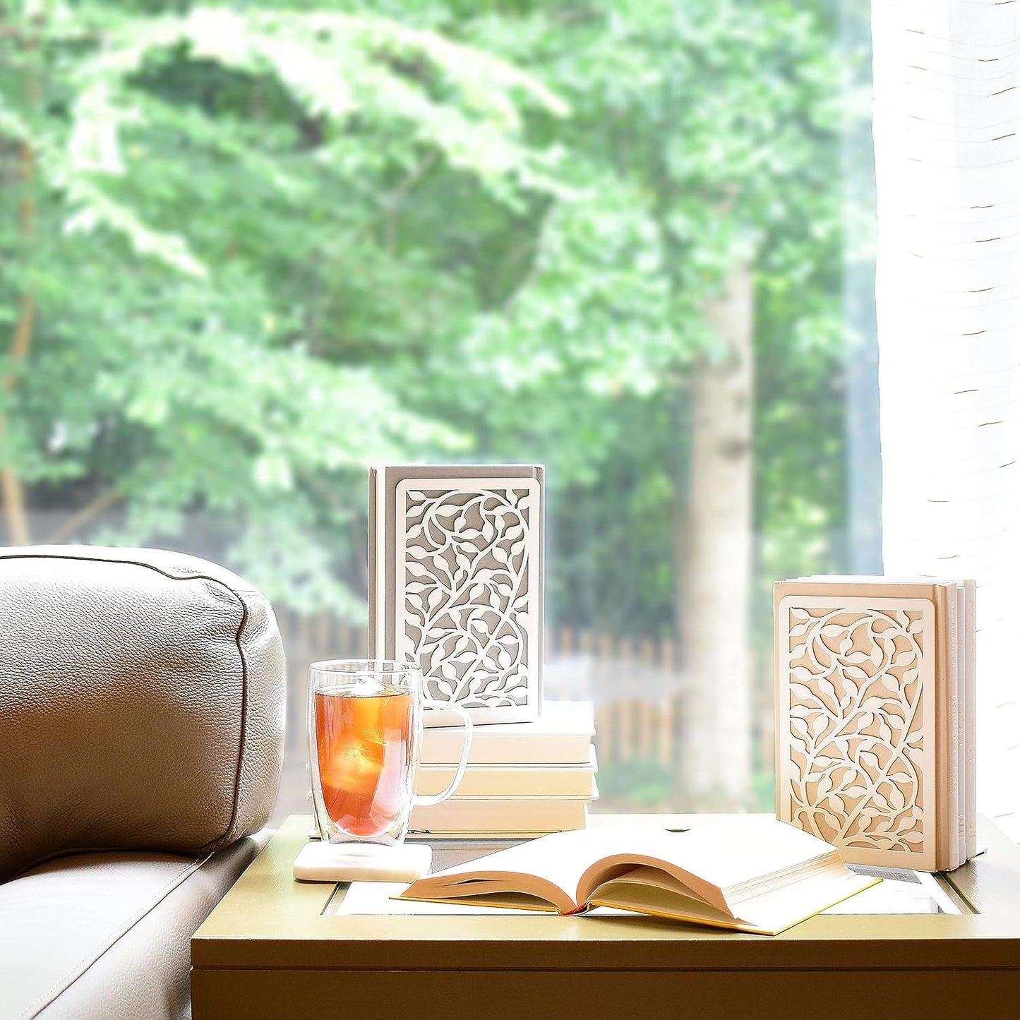 Metal for Heavy Books / White / Set of 2
