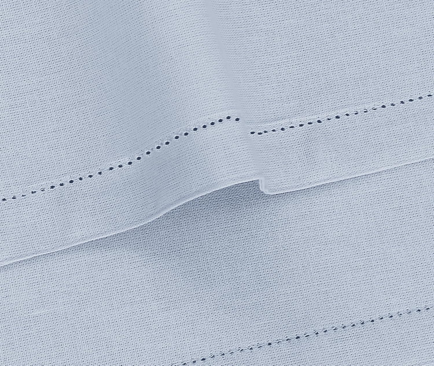 Ruvanti Placemats Set of 6, Linen Cotton Blend Place Mats 13x19 Arctic Ice | Heat, Stain resistant, Washable, Non-Slip
