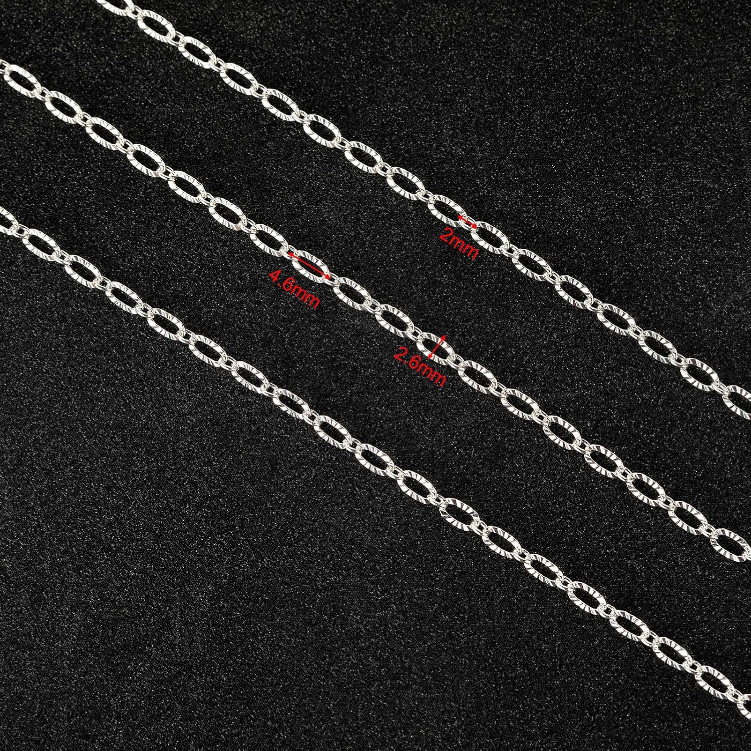 Silver Jewelry Chain for Jewelry Making Silver Plated Brass Chain Roll Women / Silver Embossed Oval