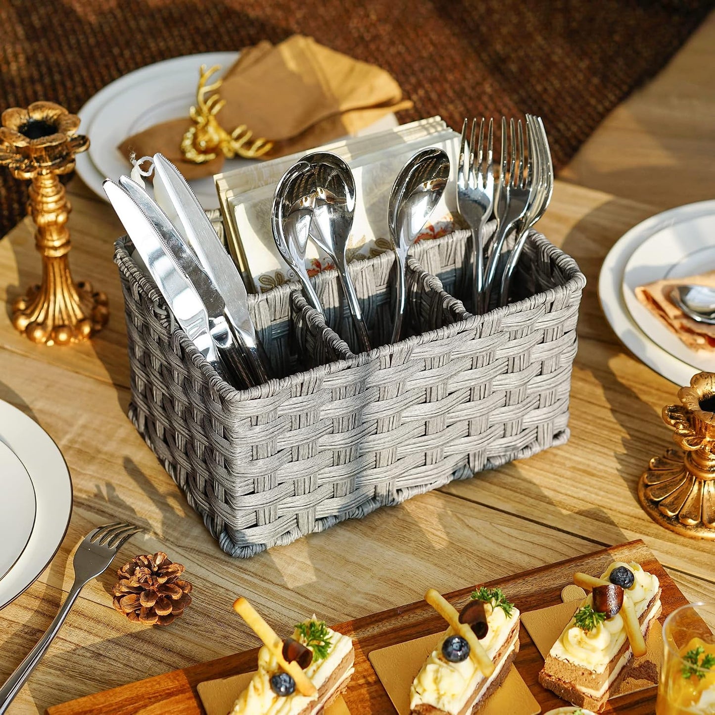 Organizer / Picnic Basket / Gray