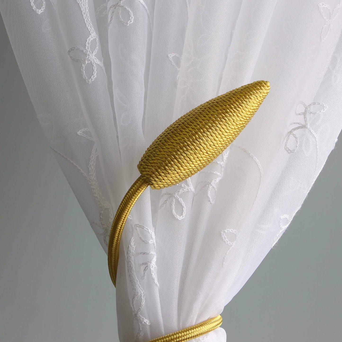 Valea Home 4 Pieces Curtain Tiebacks Clips Creative Window Drape Twist Tie Backs European Style Custom Made Curtain
