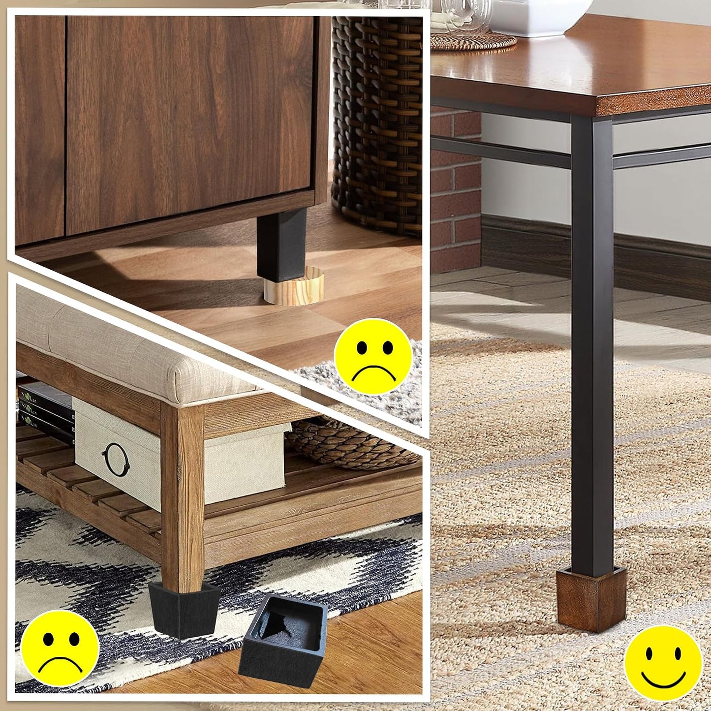Wood Bed Risers (2 inch Square)