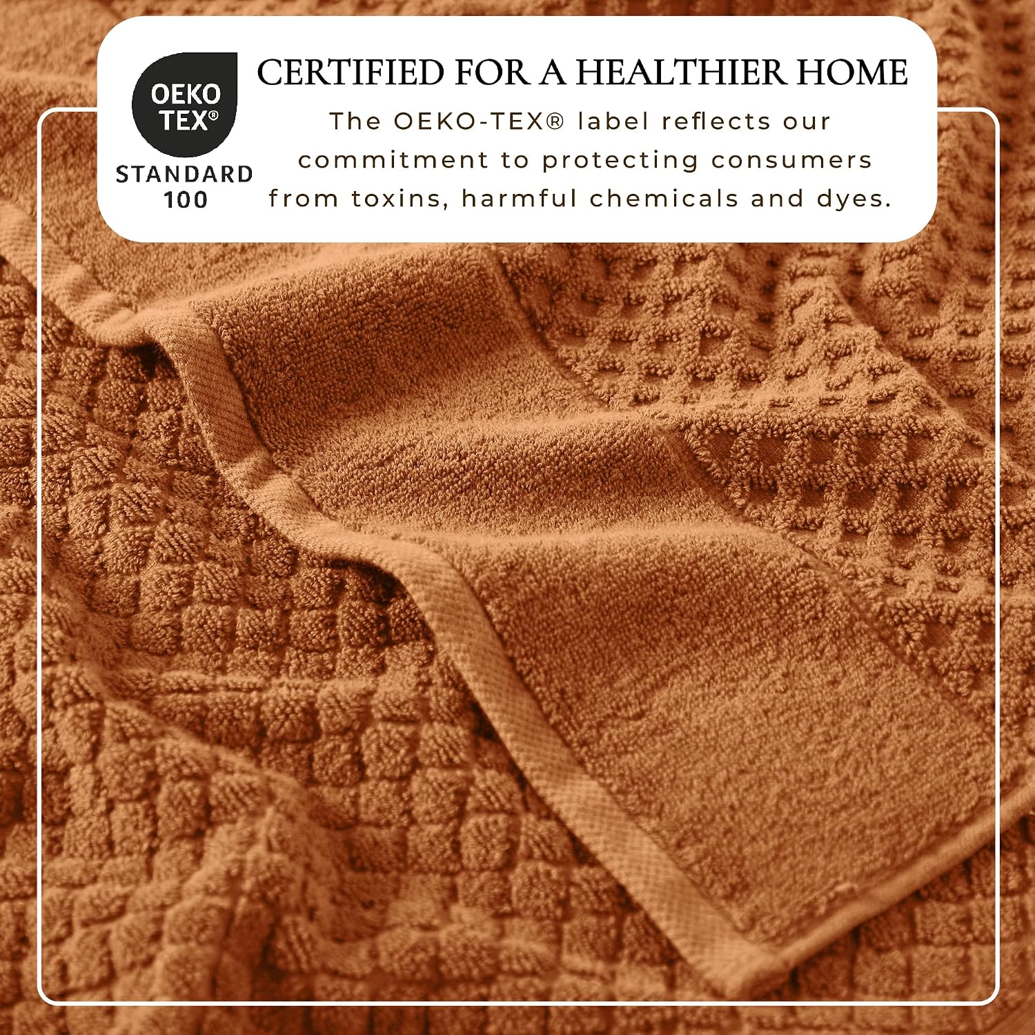 Great Bay Home Bath Towels - 100% Cotton 4 Pack 54x27 Bath Towel Set - Absorbent, Durable, Quick-Dry Towels for