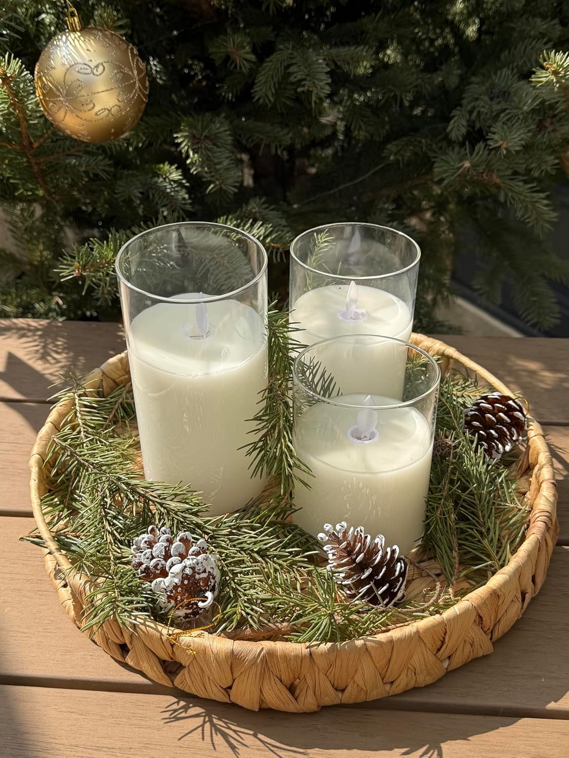 Round Serving Tray / 11.8 Inch / Set of 2