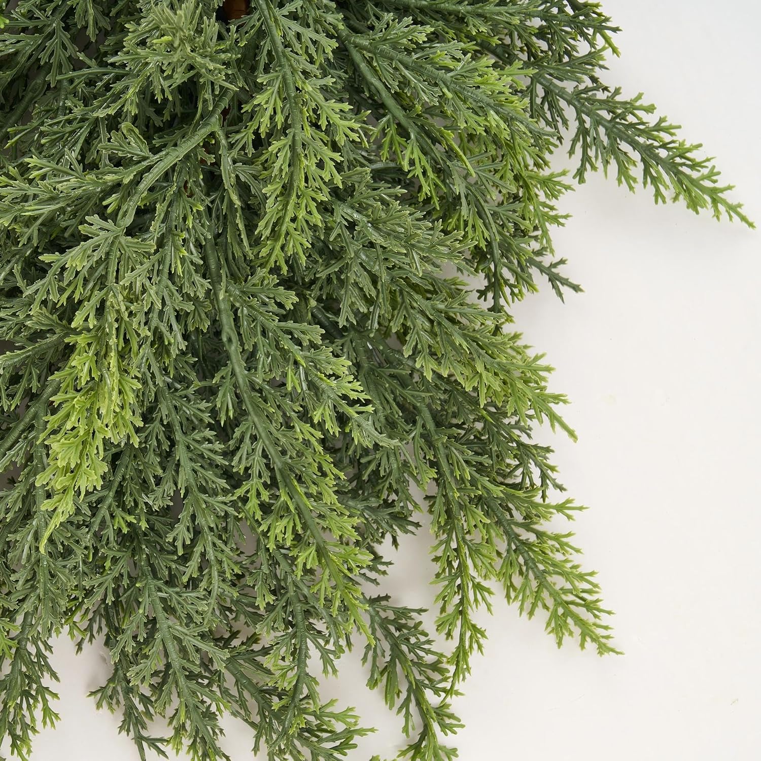 Avoeco Deluxe 9FT Real Touch Cedar Christmas Garland | Lush Soft Natural-Drape Artificial Greenery Christmas Decor