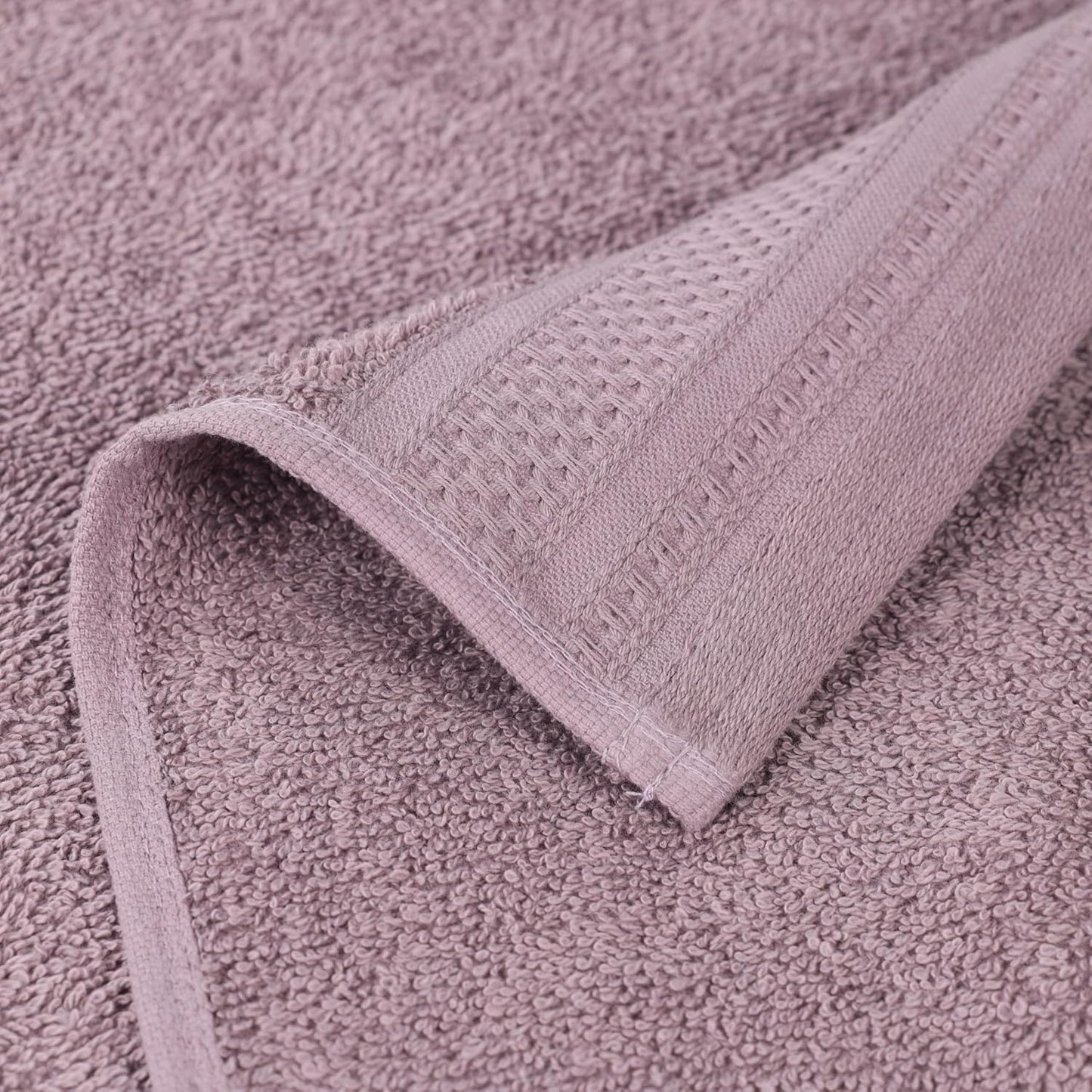 Superior Honeycomb 100% Cotton 500 GSM 12 Piece Bath Towel Set, 6 Washcloths, 4 Hand, 2 Bath Towels, Ideal for