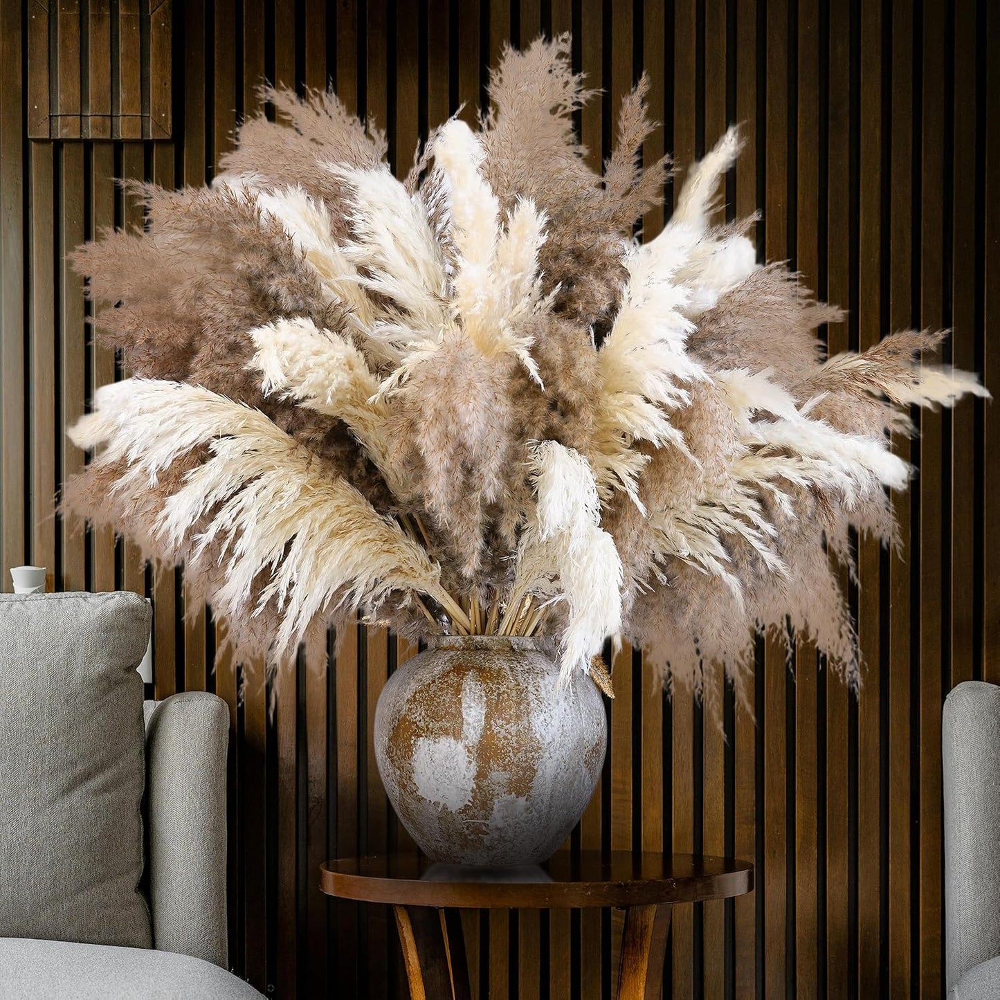 Boho Flowers and Feathers for Centerpieces / 40-nature / Set of 40