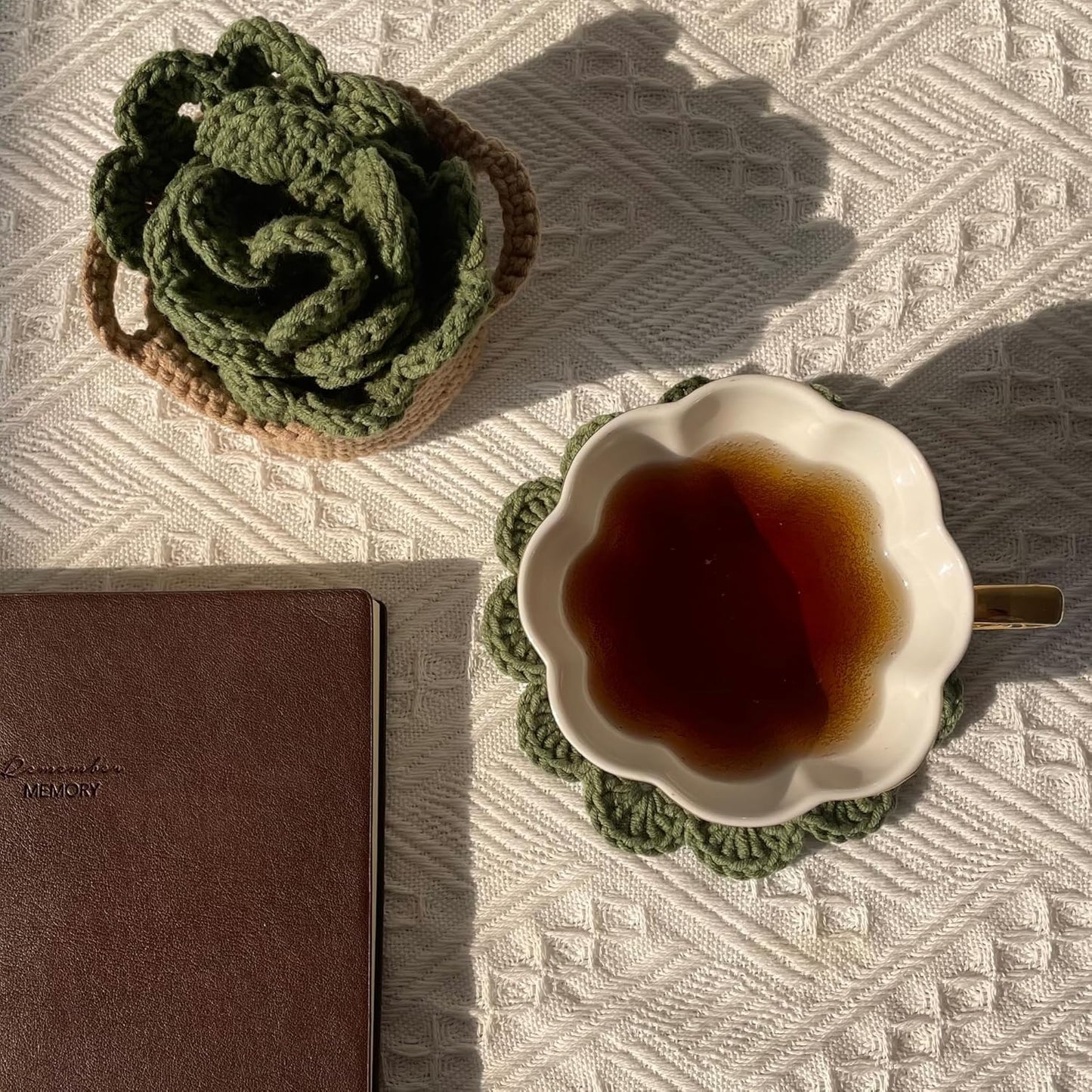 Holder Bar Coasters for Drinks Coffee Table / Leaf Pot