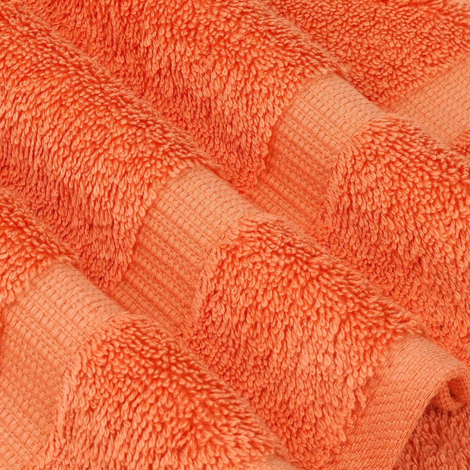 Chakir Turkish Linens 100% Cotton 8-Piece Towel Set, Coral | Premium Towel Set, Oeko-Tex Certified, Soft Plush