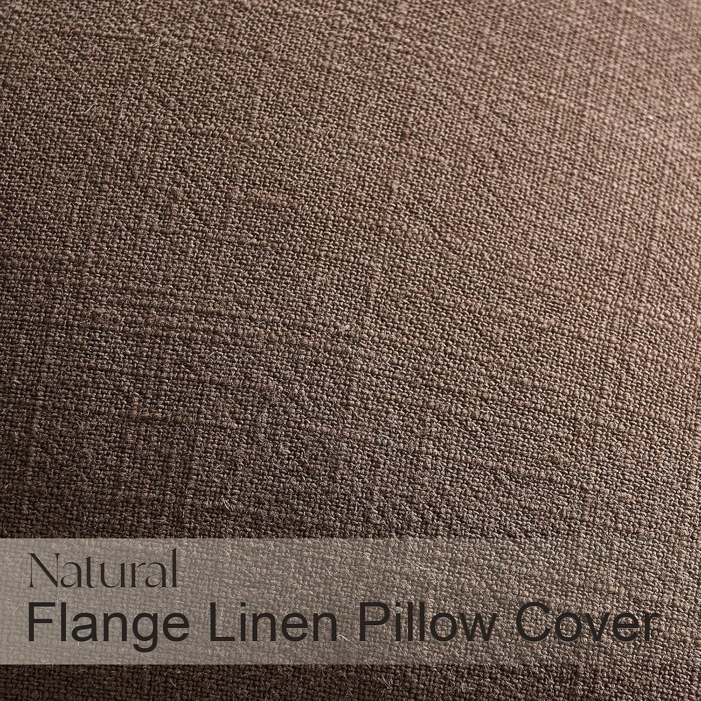 Brown Pillow Covers Decorative Solid Fall Linen Throw Pillow / Gold Brown / 18 x 18 / Set of 4