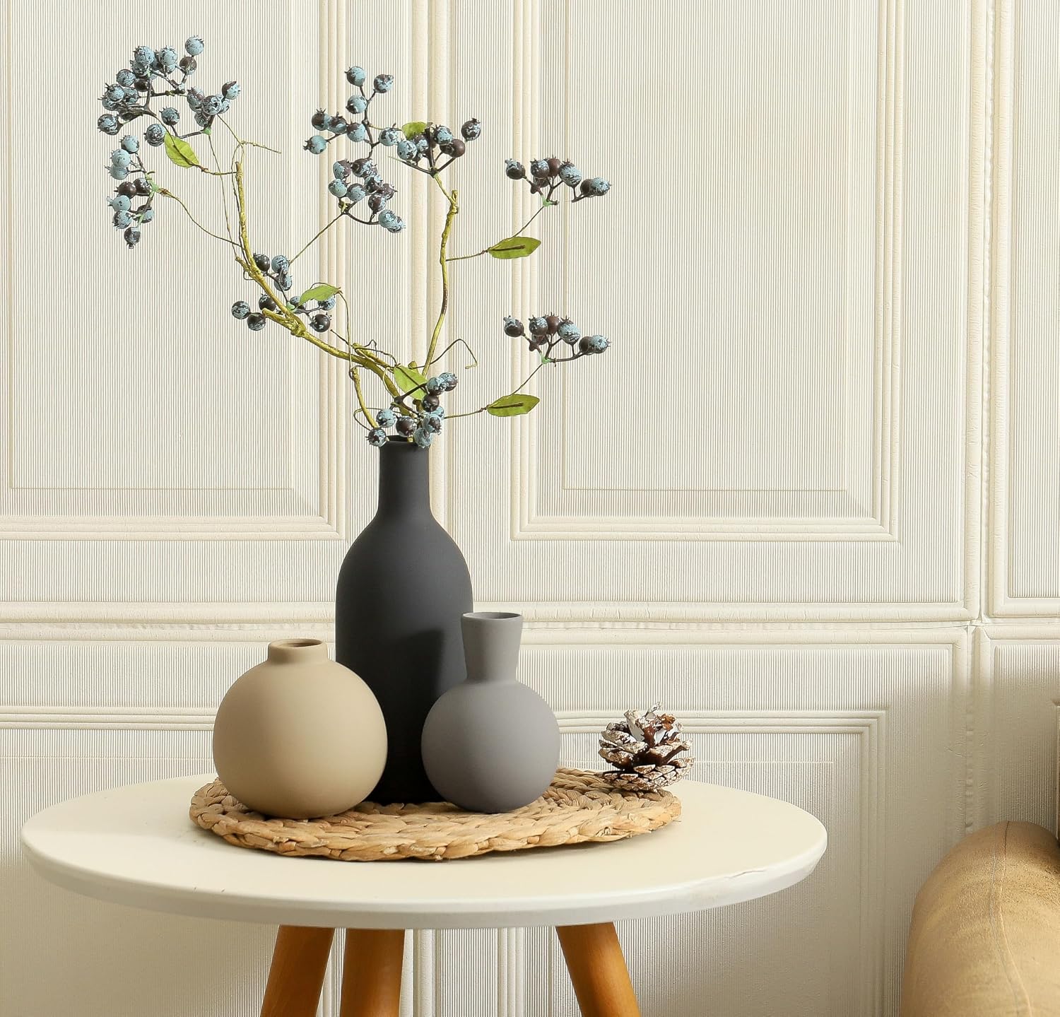 Ceramic Vase / 001-multicolor-3k / Set of 3