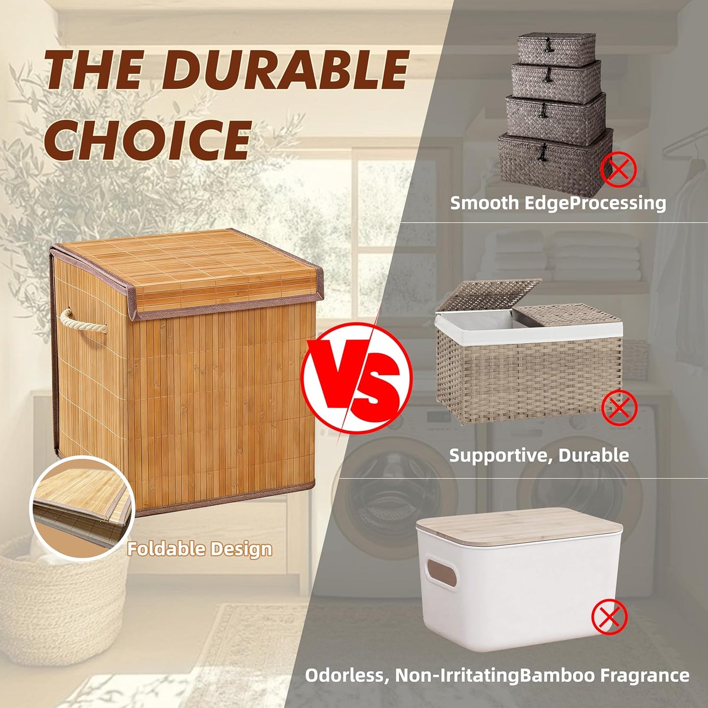 Storage Basket / Built-in Handles / Set of 2
