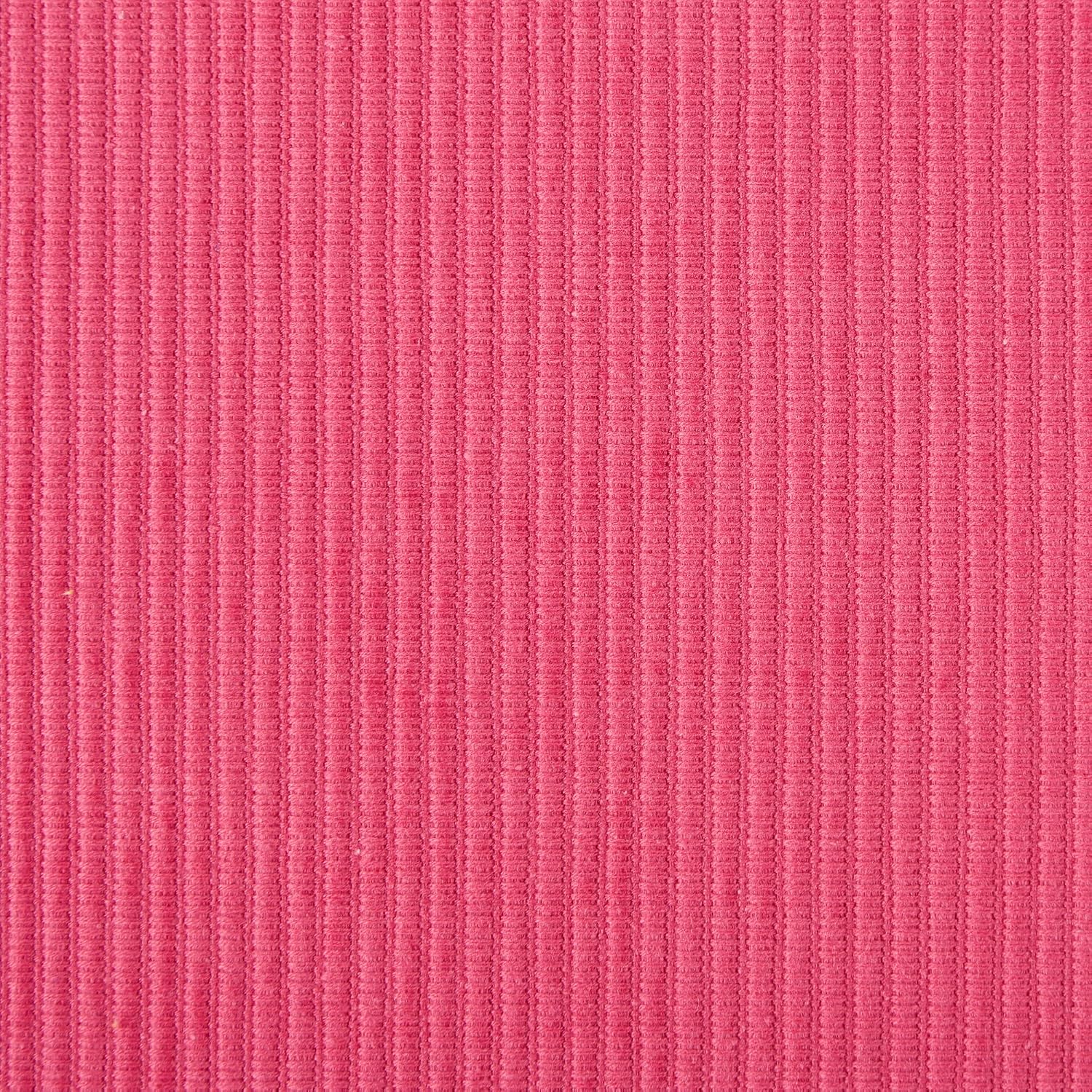 DII Basic Everyday Ribbed Tabletop 100% Cotton, Placemat Set, 13x19, Flamingo, 6 Piece