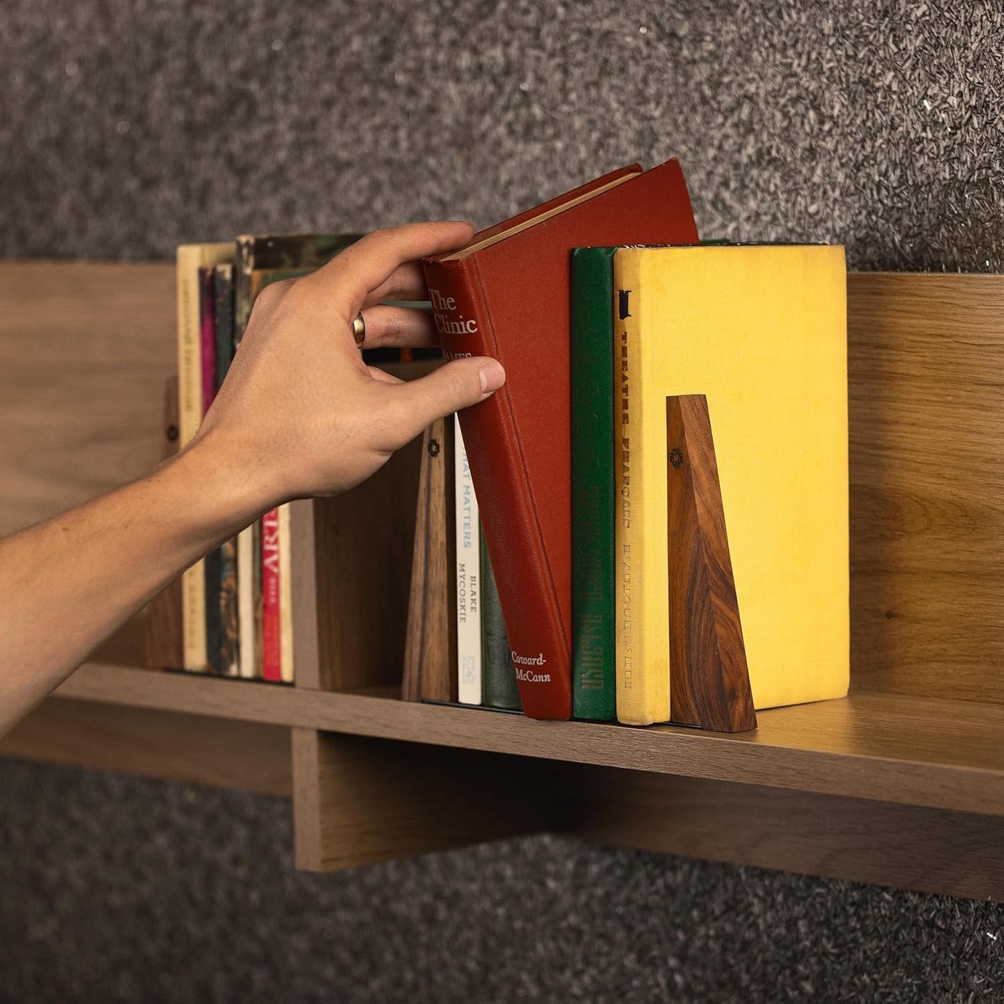 Wooden Book Ends / Set of 4