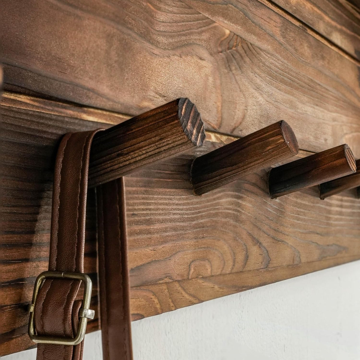 WEBI Coat Rack Wall Mount with Shelf,30" Long Entryway Wall Shelf with Hooks Underneath,7 Peg Hooks for Hanging