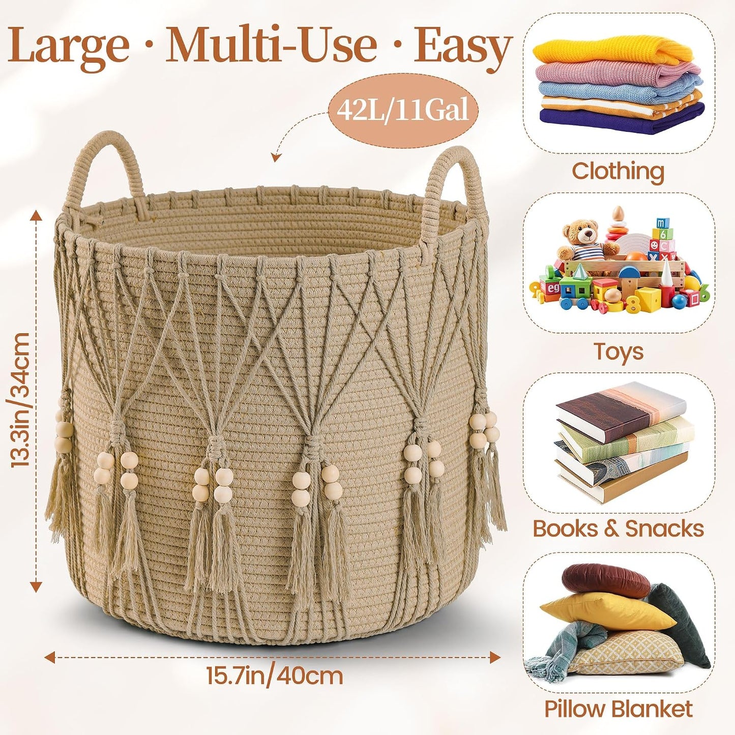 Blanket Basket / Natural