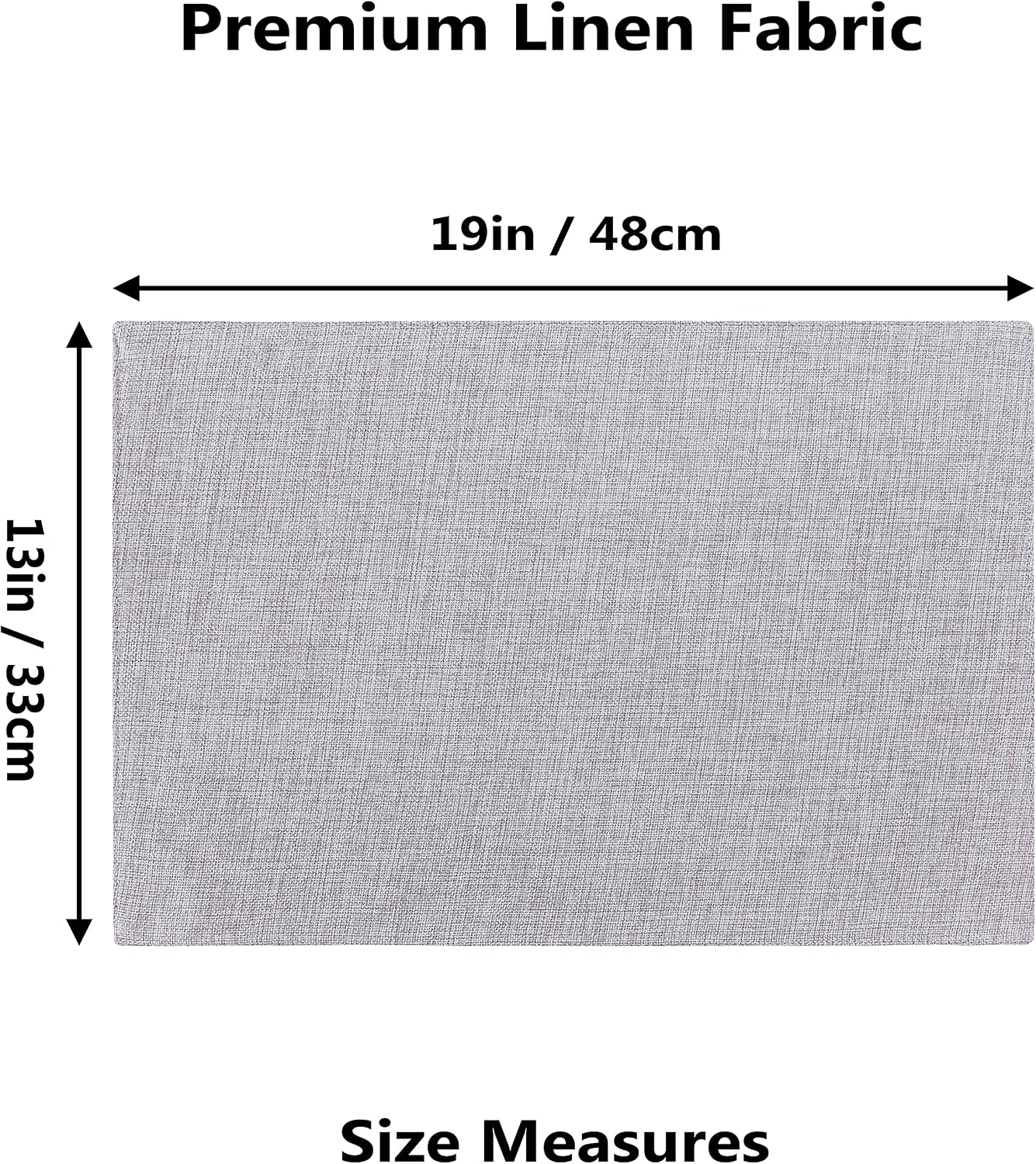 Home Brilliant Cloth Placemats Set of 6 Table Place Mats Light Grey Placemat Easy to Clean Heat Resistant Machine