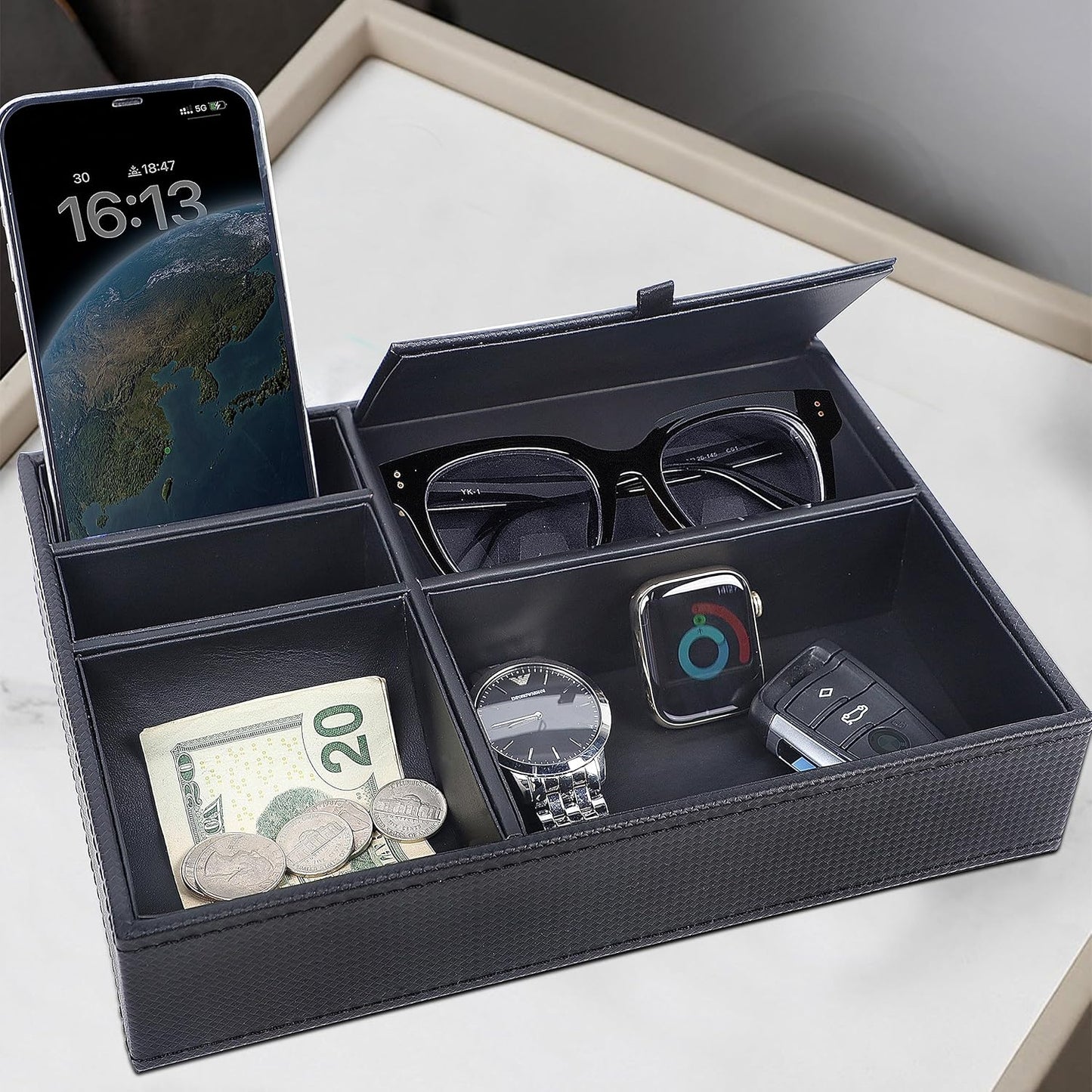 Men's Valet Tray / Black