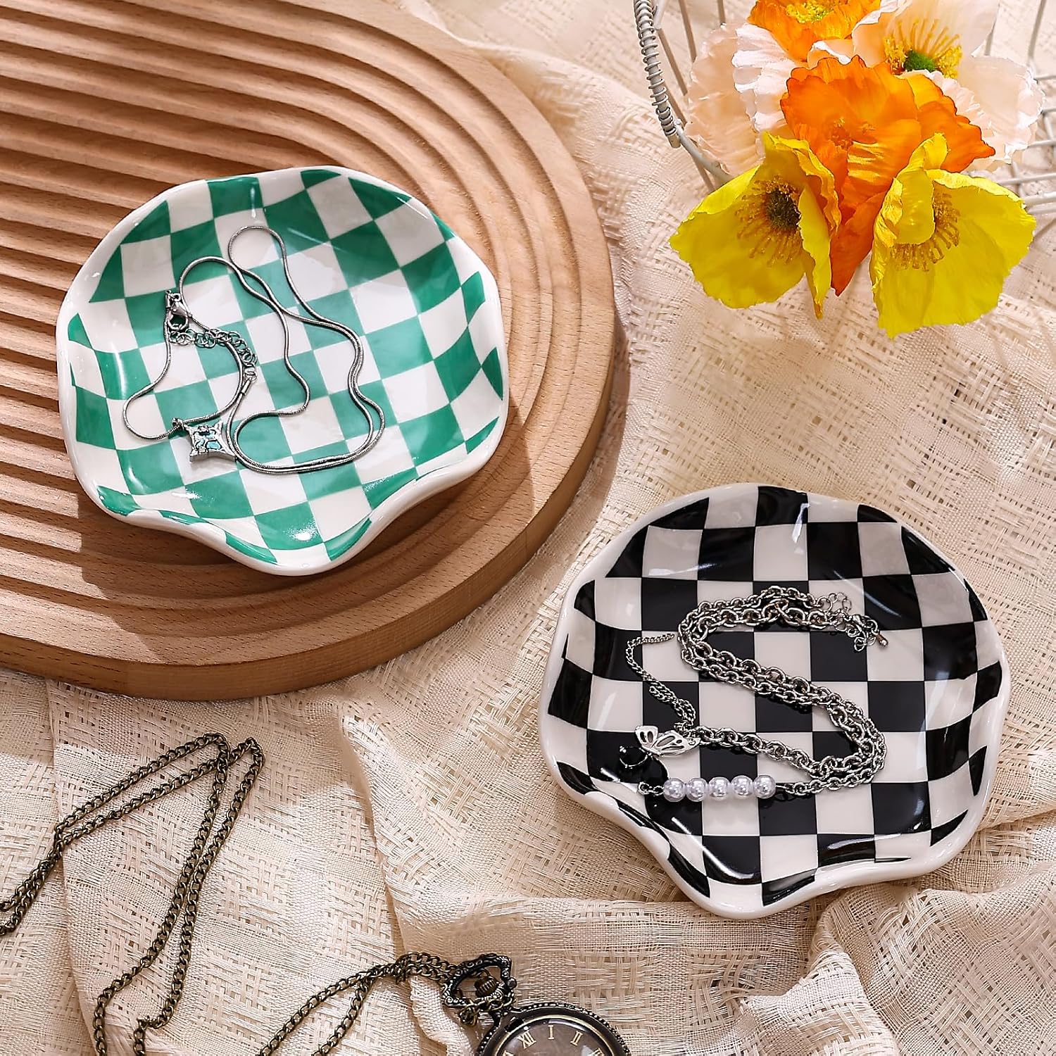 Ceramic Jewelry Tray / Black