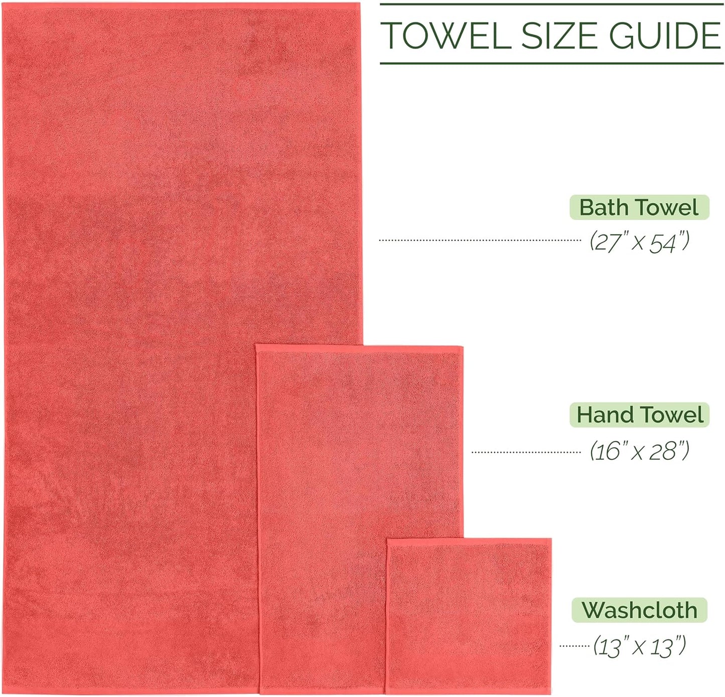 Elegant Comfort 4 Lines Viscose Stripe 6-Piece Premium Towel Set - 100% Turkish Cotton High Absorbent Luxury Bathroom