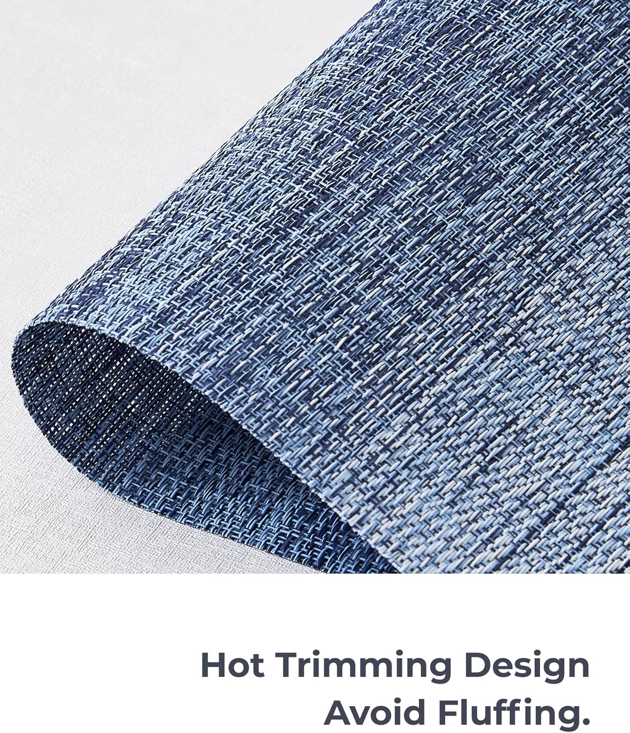 Gradient Blue Woven Placemats / D1- Gradient Blue / Set of 8