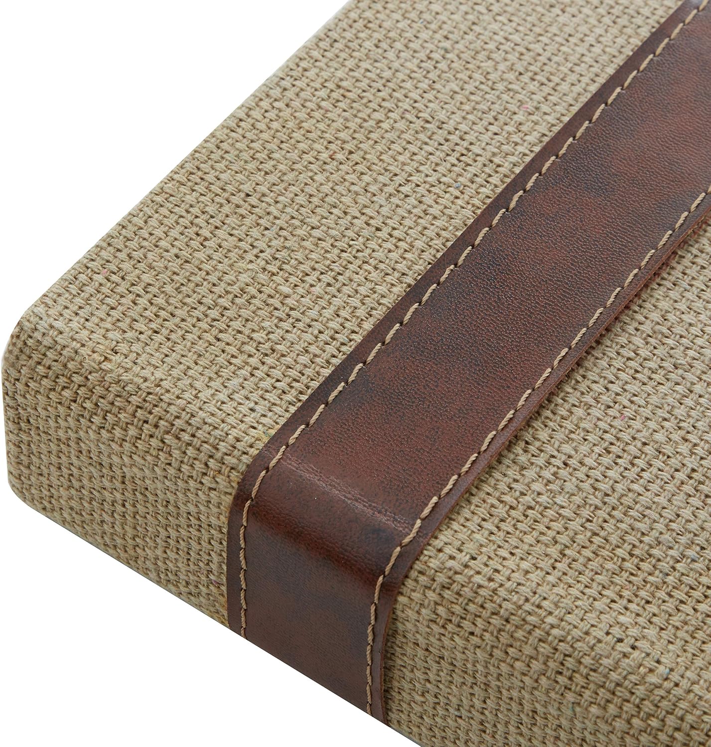 Linen Fabric Decorative Box Faux Storage Book Book Shaped Boxes / Brown / 15", 12", 9"H / Set of 3