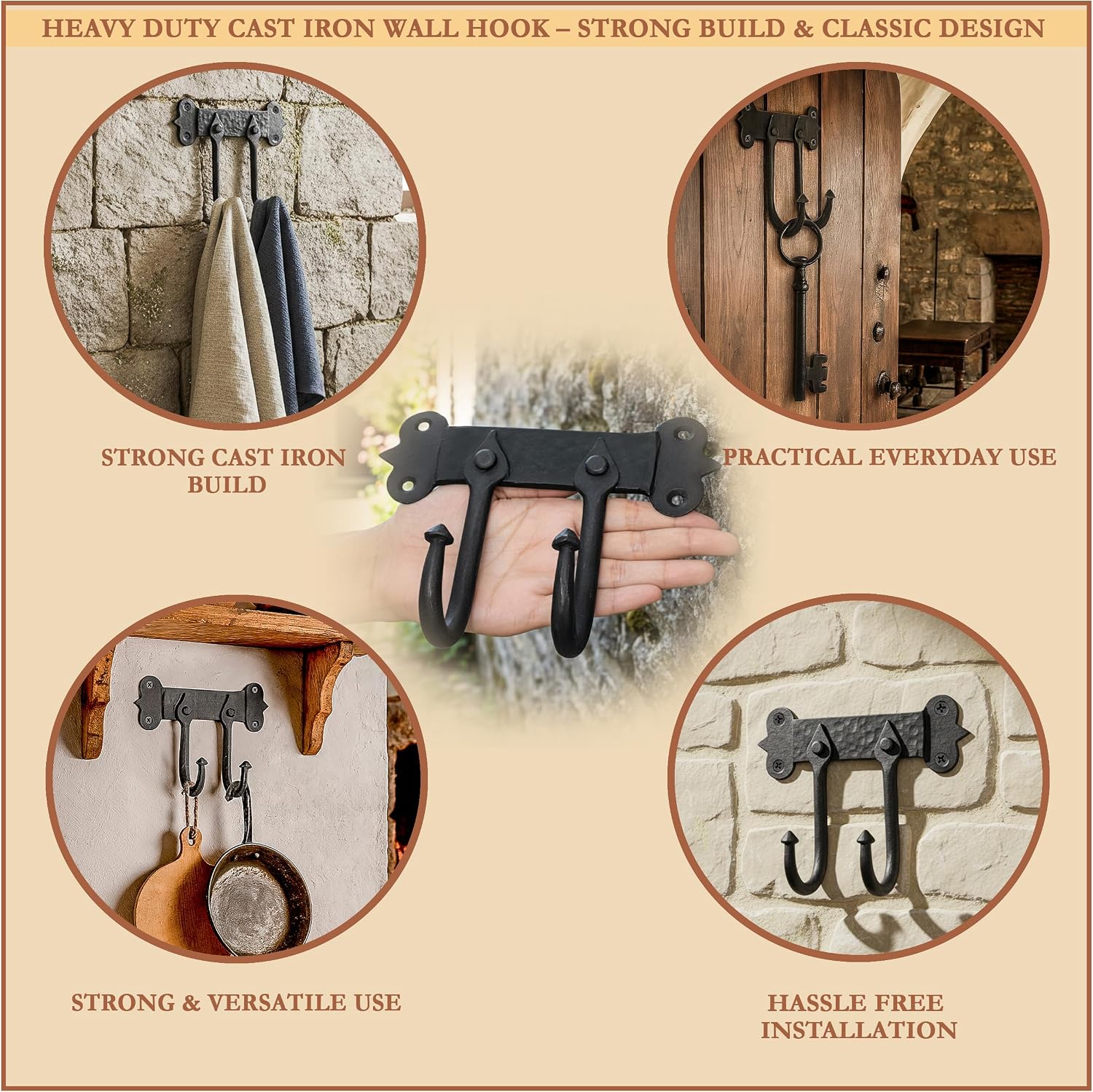 Heavy Duty Retro Utility Hooks